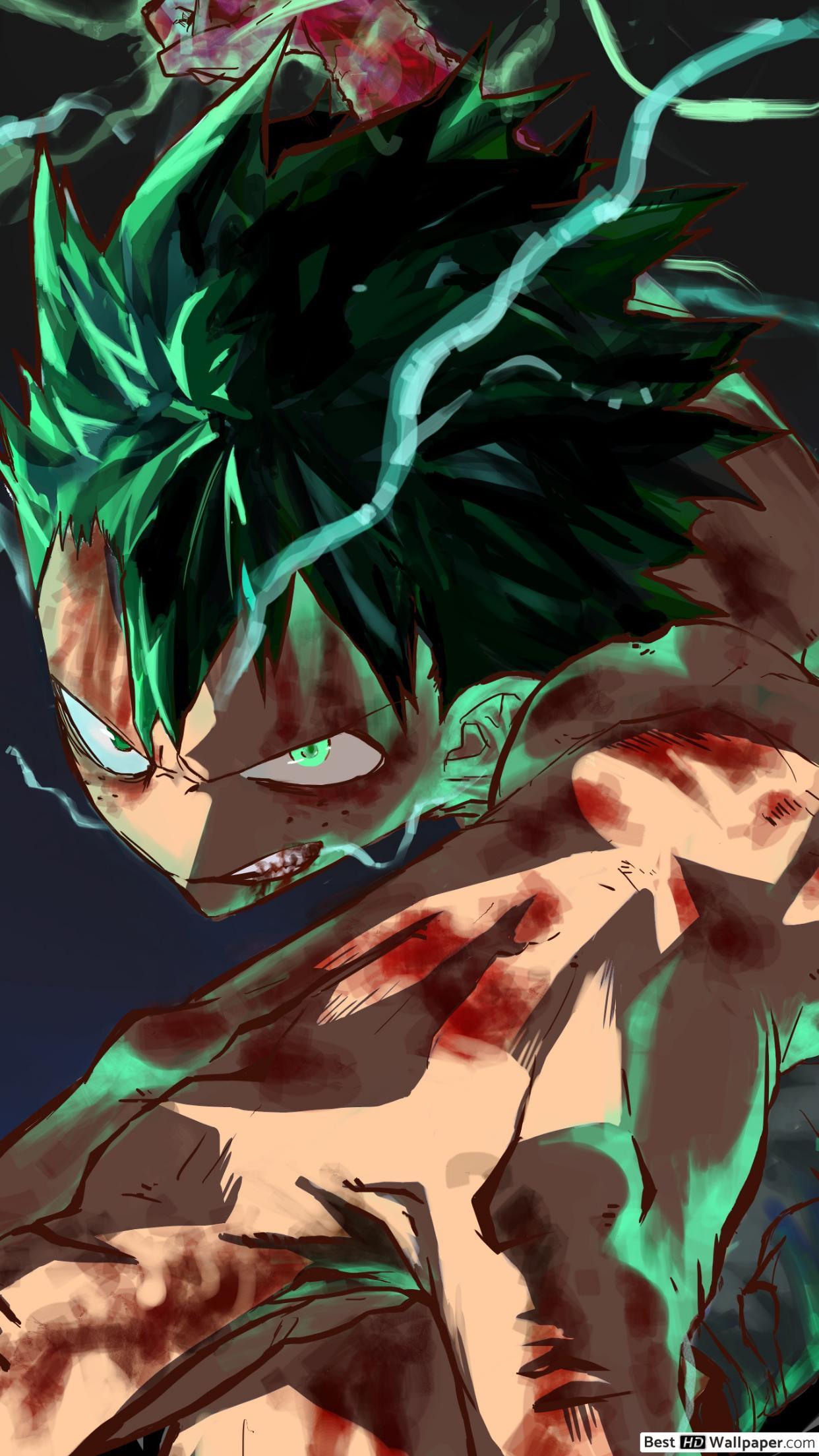 1242x2208 Izuku (Deku) HD wallpaper download