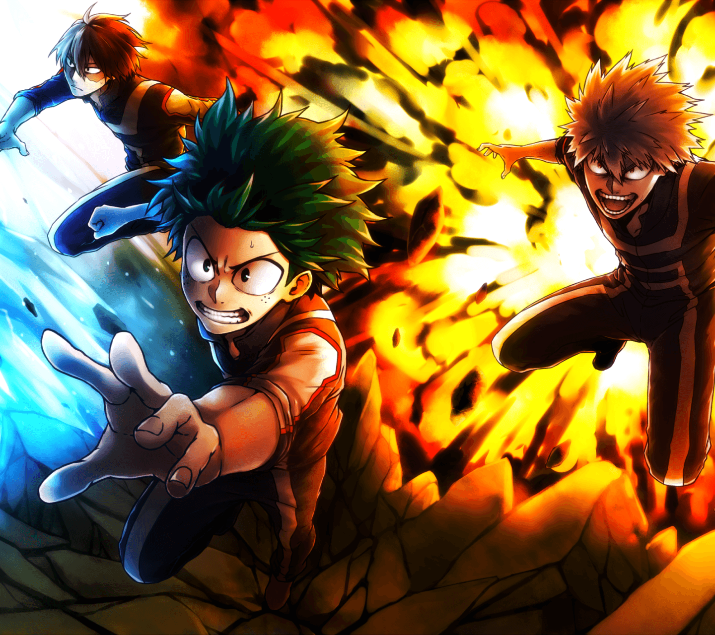 1440x1280 Todoroki And Deku Wallpaper iPhone