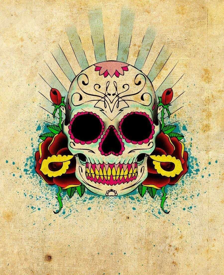 Sugar Skull Wallpapers - Top Free Sugar Skull Backgrounds - WallpaperAccess