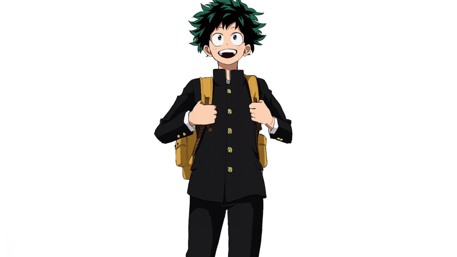 1600x900 Desktop Wallpaper Izuku Midoriya, Boku No Hero Academia, Happy Anime Boy, HD Image, Picture, Background, Cz5zv