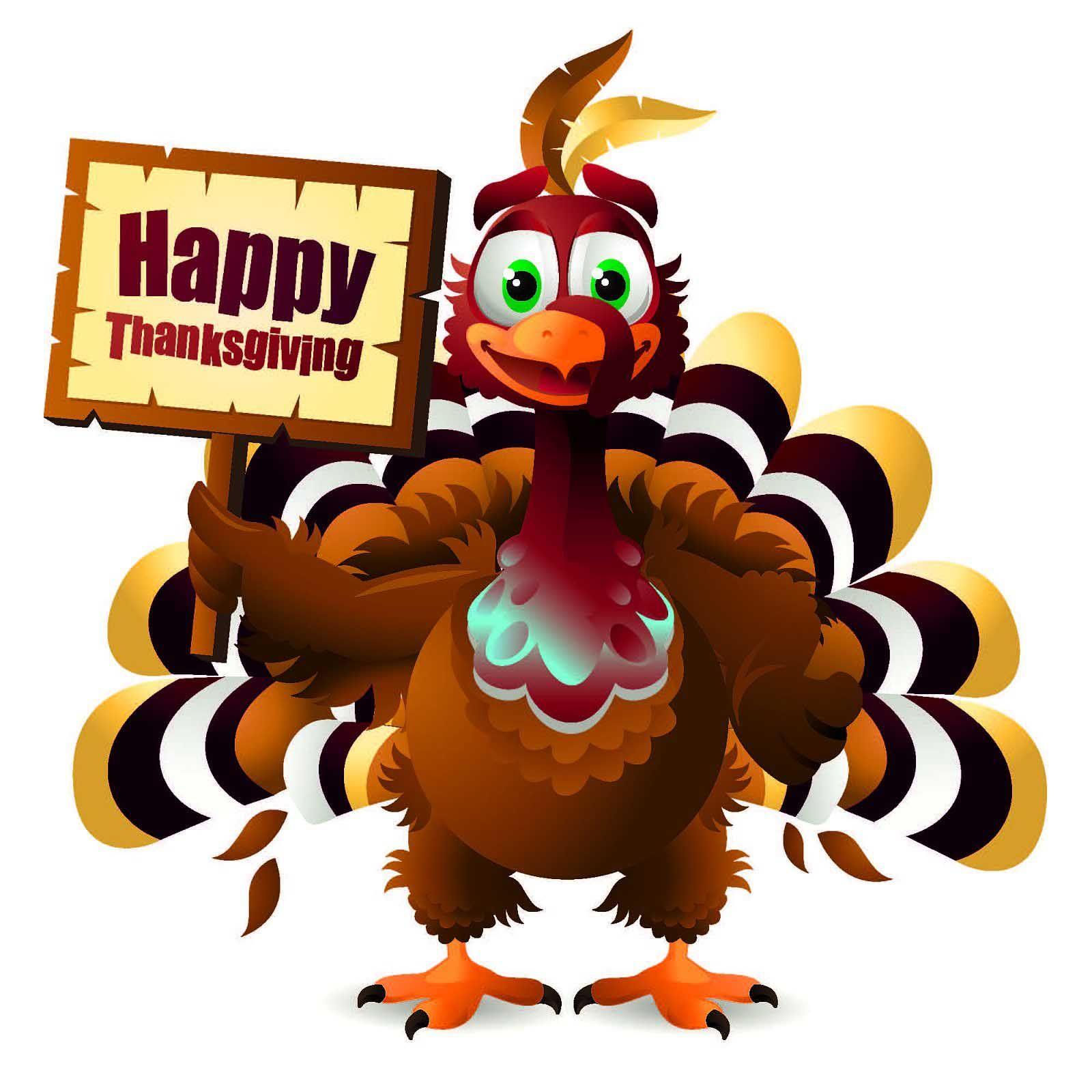 1600x1600 Happy Thanksgiving Day Turkey Clipart. Thanksgiving Day