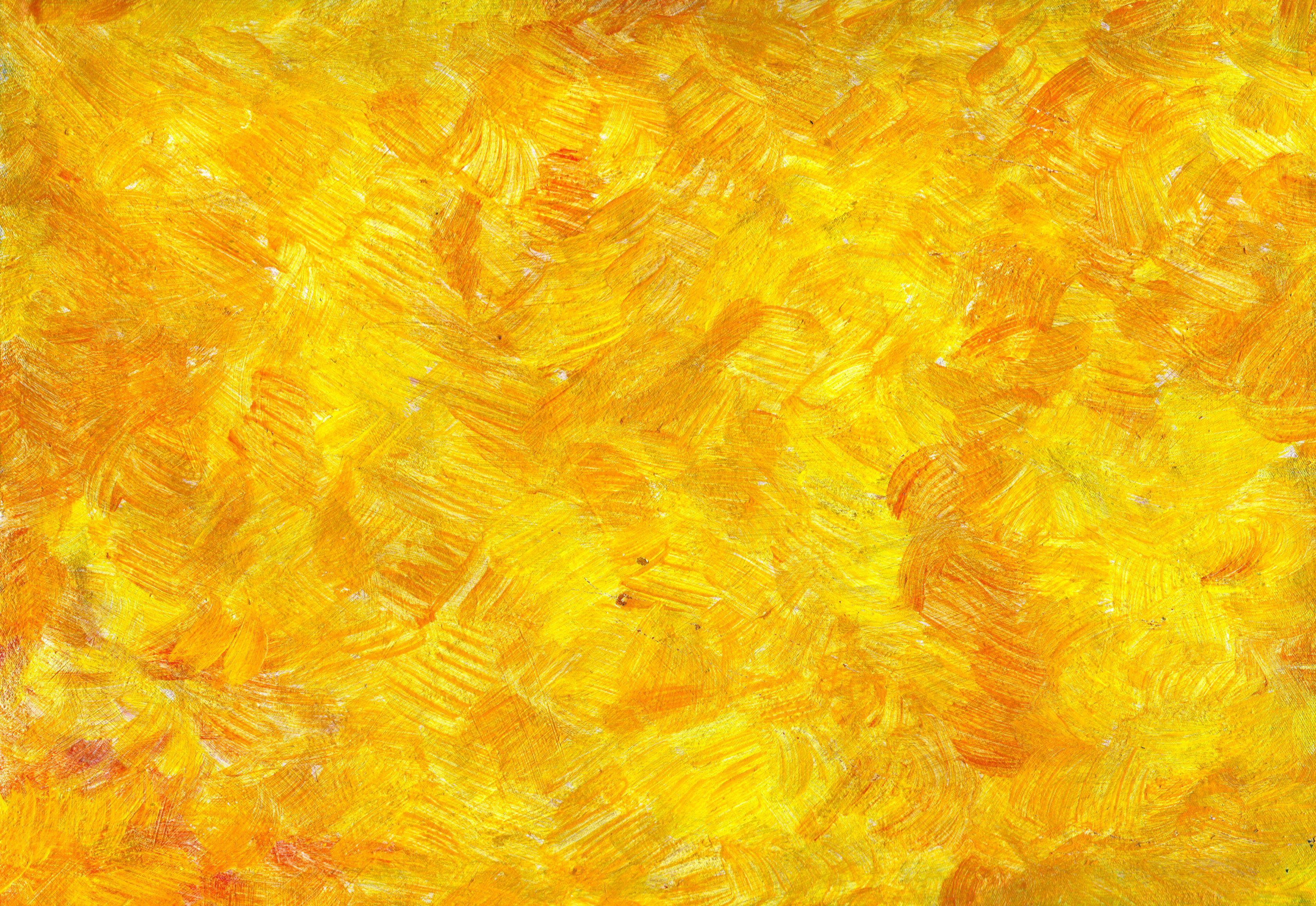 3364x2316 Yellow Orange Paint Texture (JPG)