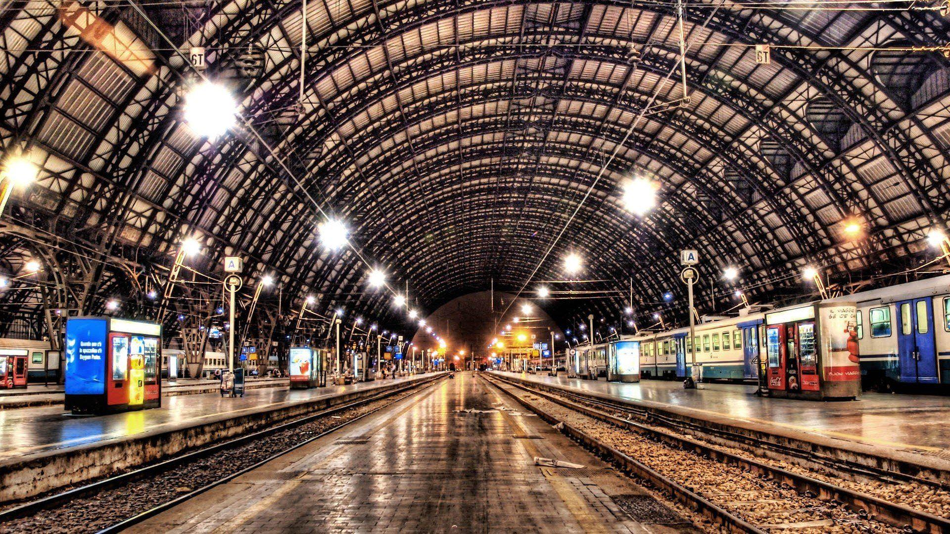 1920x1080 Cityscapes architecture trains Europe train stations cities railway station wallpaperx1080