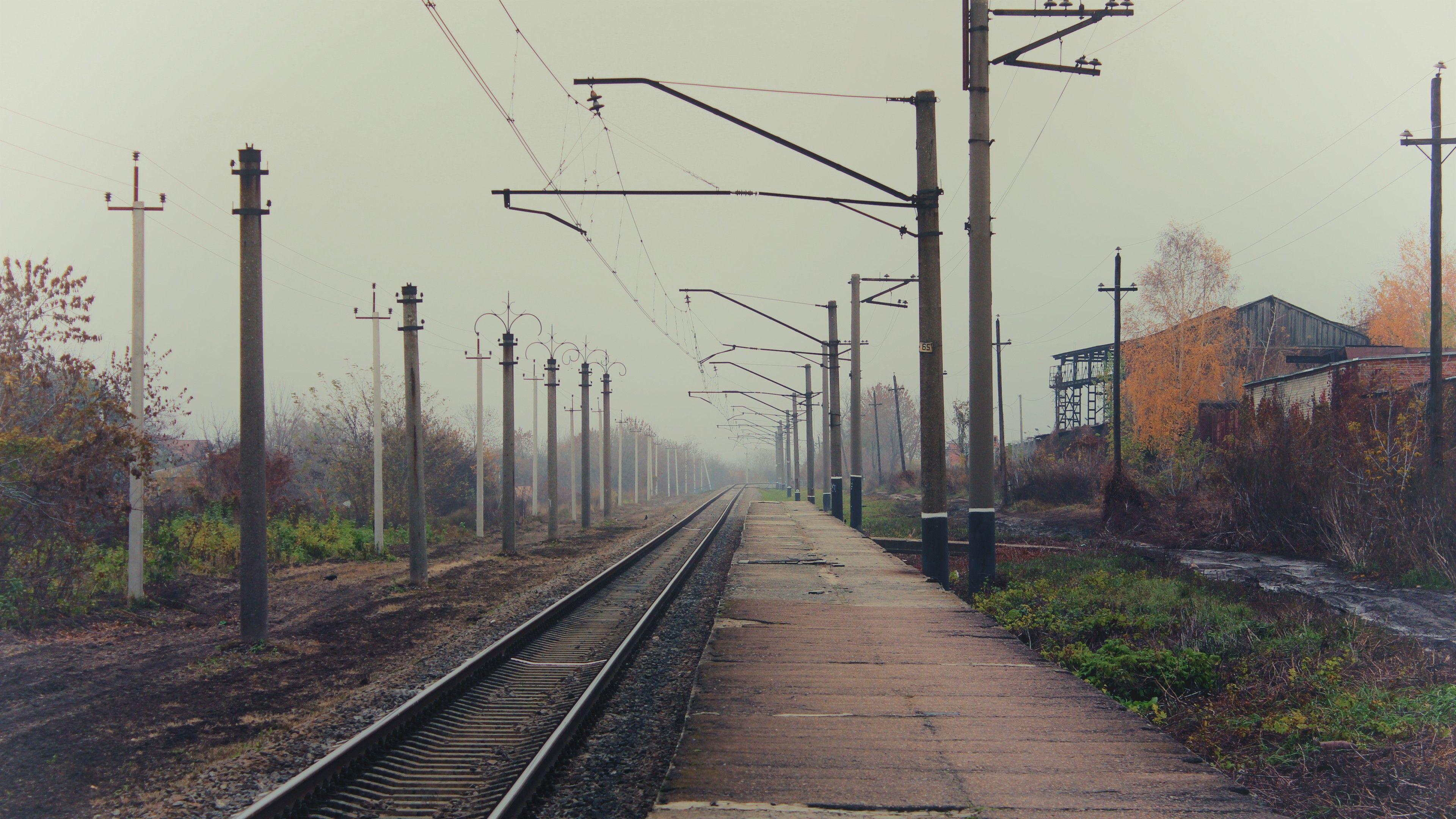 3840x2160 #railway station, #train station, #railway, #Russia wallpaper. Mocah.org HD Wallpaper
