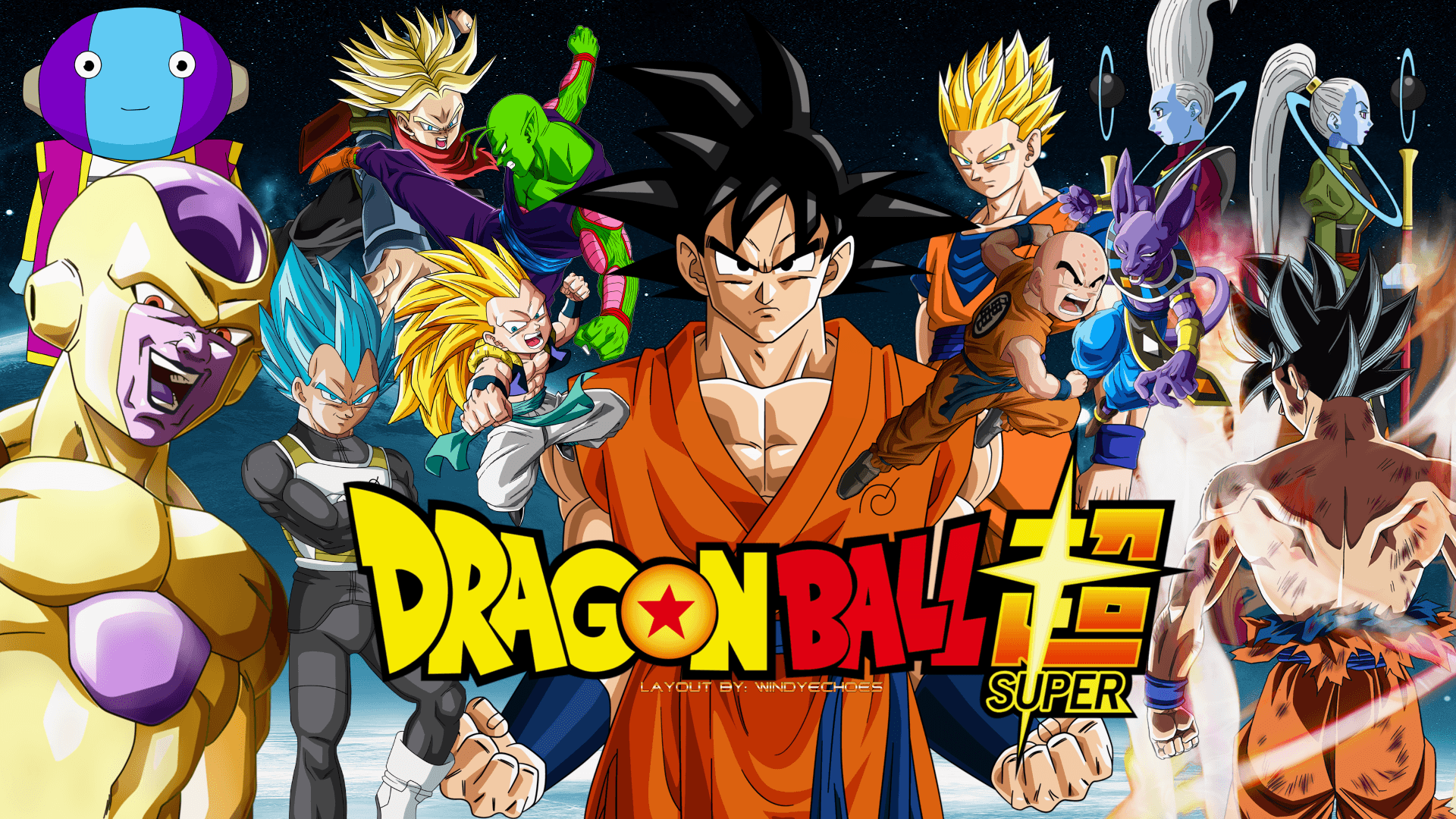 1920x1080 Dragon Ball Super Fan Artist Imagines Goku as God of Destruction And Vegeta as Grand Priest