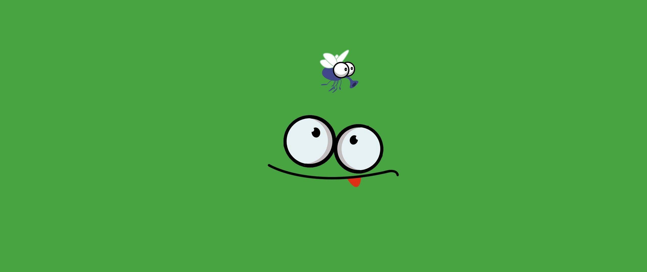 2560x1080 Download wallpaper 2560x1080 smile, mosquito, figure dual wide 1080p HD background