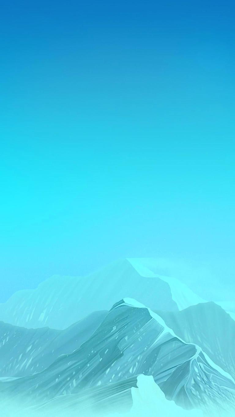 768x1365 Snowy Mountain Blue Sky Android Full HD Wallpaper Download Free