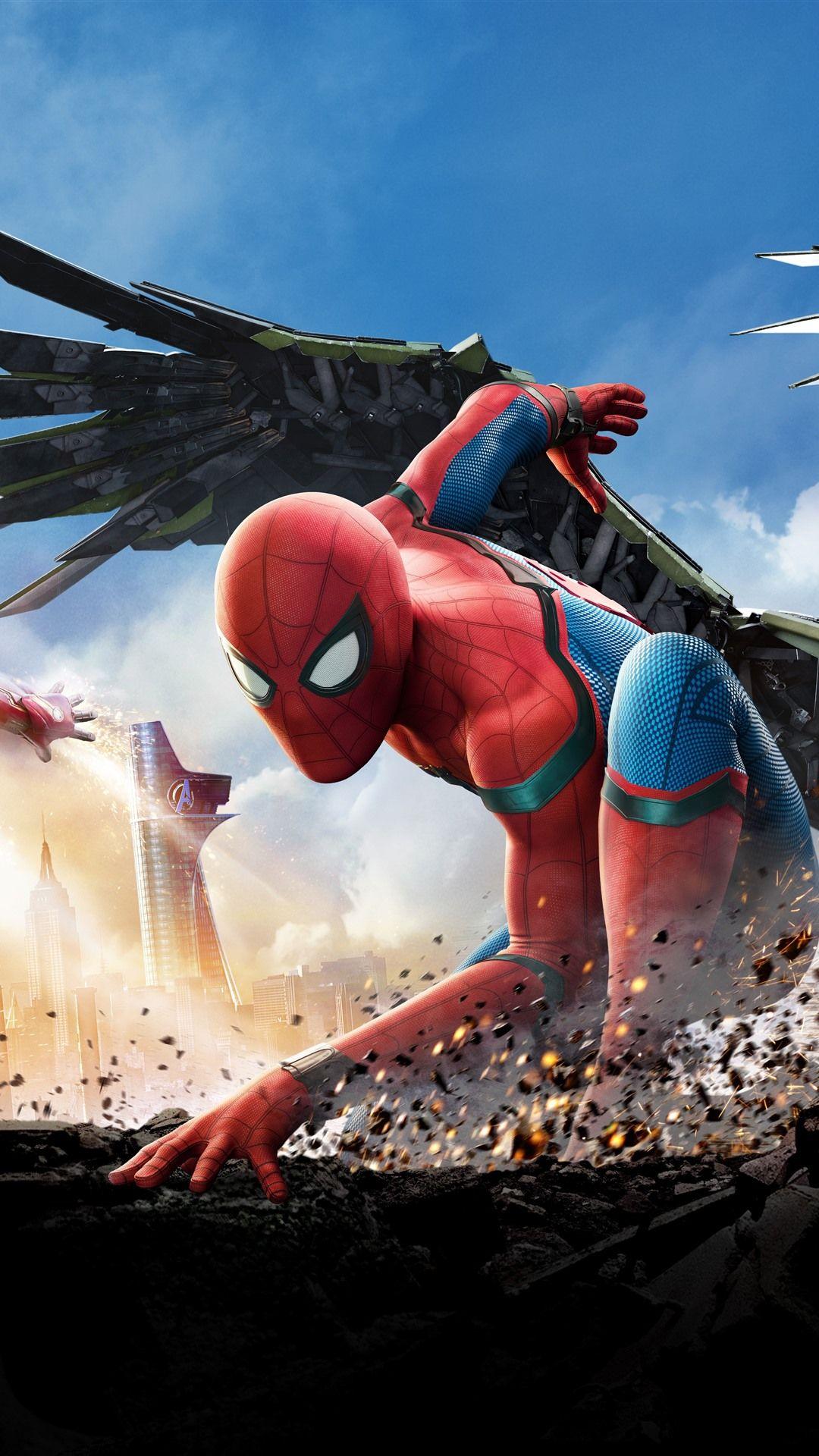 1080x1920 Spider Man And Iron Man 1242x2688 IPhone 11 Pro XS Max Wallpaper, Background, Picture, Image
