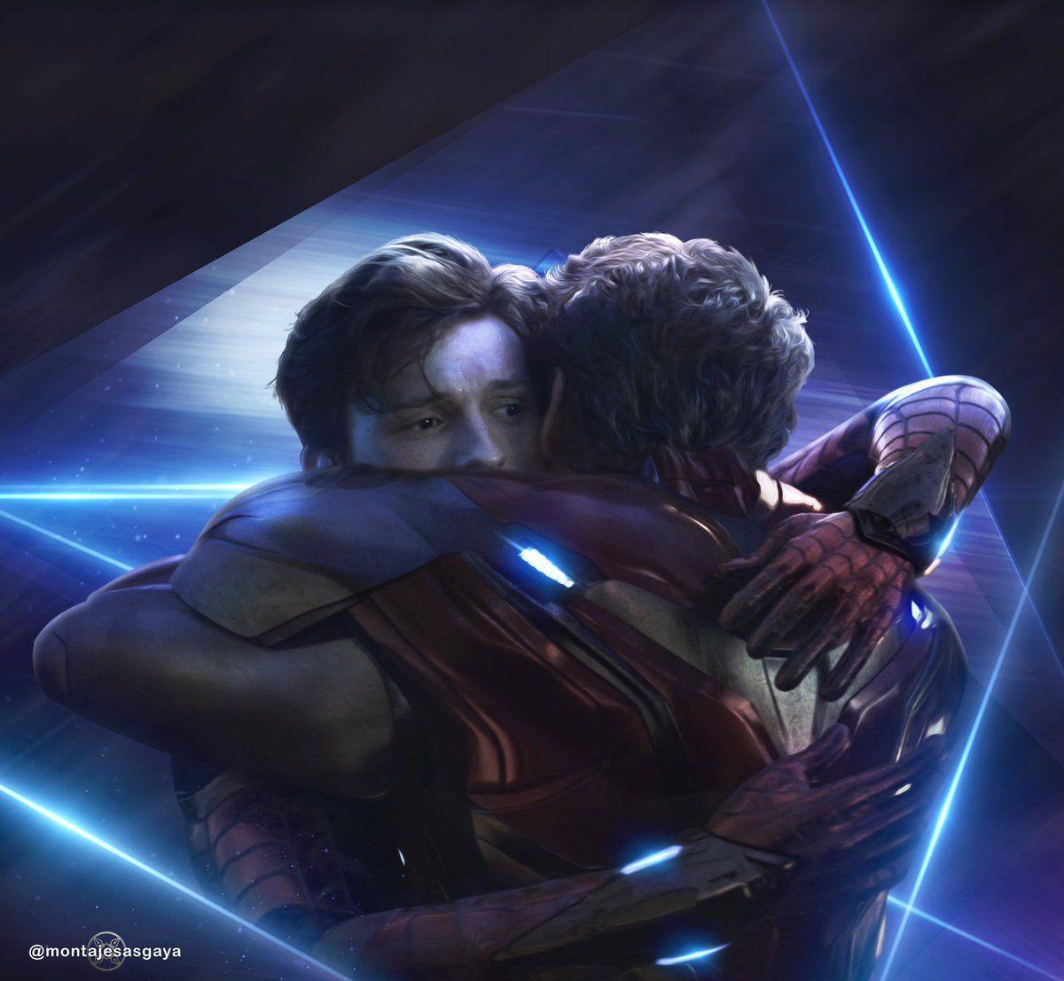 1200x1107 Montajes Asgaya ☄ we see this hug again in the future? #spidermanfarfromhome #spiderman #ironman #avengers4 #endgame #avengers #art #design #wallpaper #fanart #photo #thor