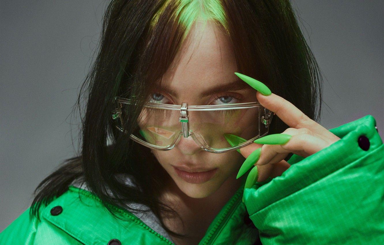 1332x850 Wallpaper glasses, nails, celebrity, Singer, Billie Eilish, Billy Iles image for desktop, section музыка
