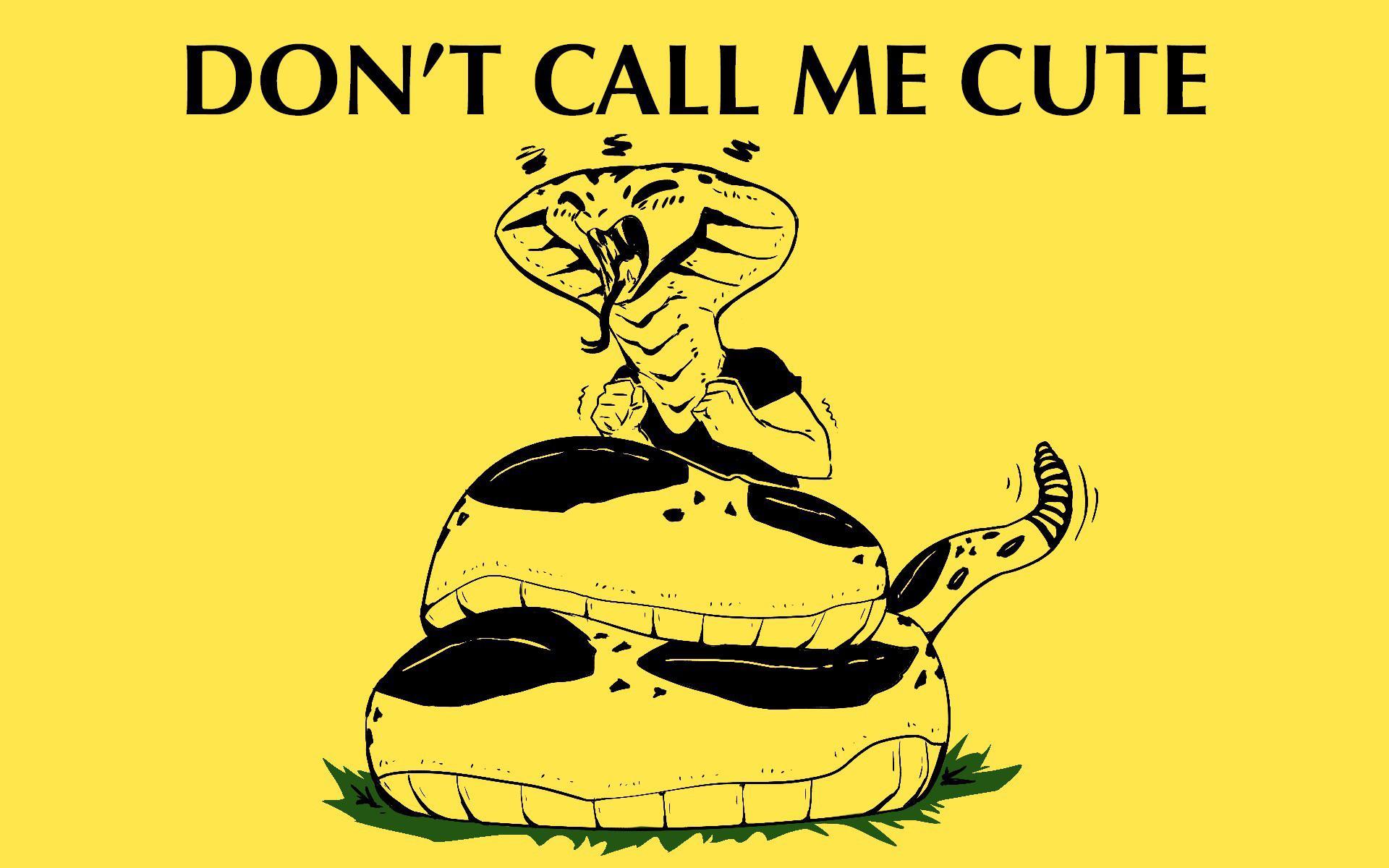 1920x1200 Gadsden Flag but the snek is tsundere