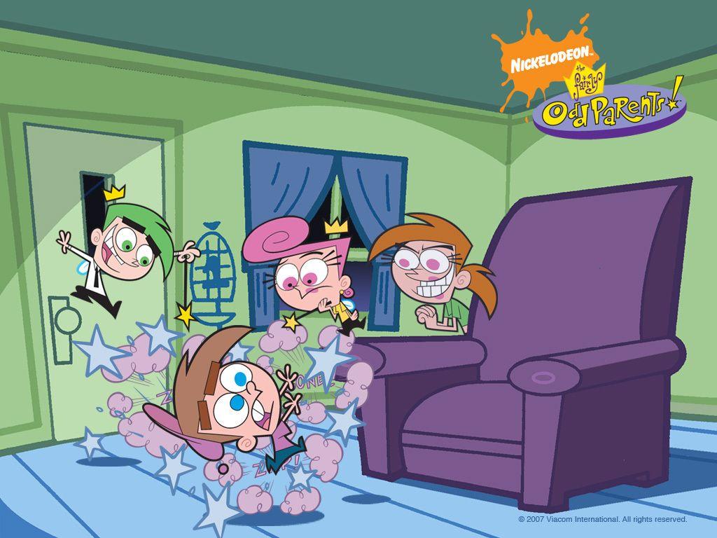 1024x768 Cosmo, Wanda, Timmy and Vicky! Fairly OddParents wallpaper