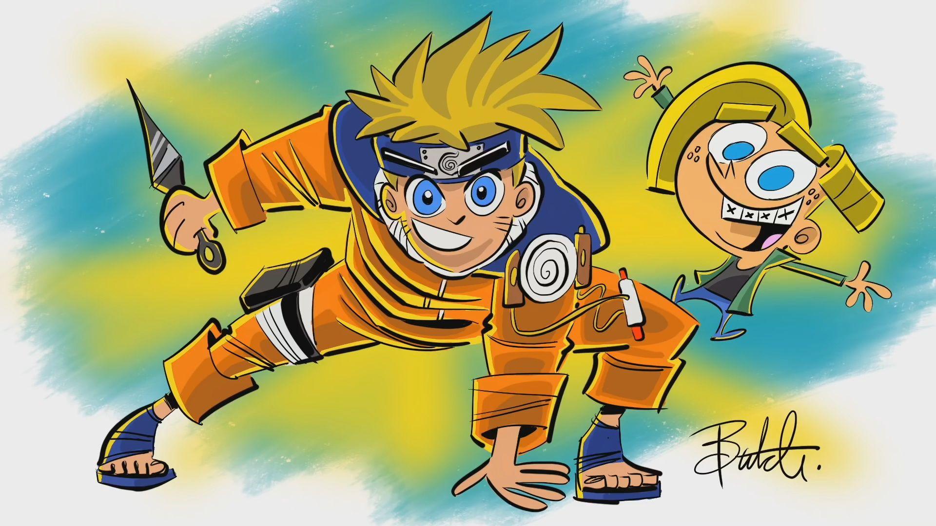 1920x1080 Naruto Drawn By Fairly Oddparents Creator Odd Parents Pop, Download Wallpaper