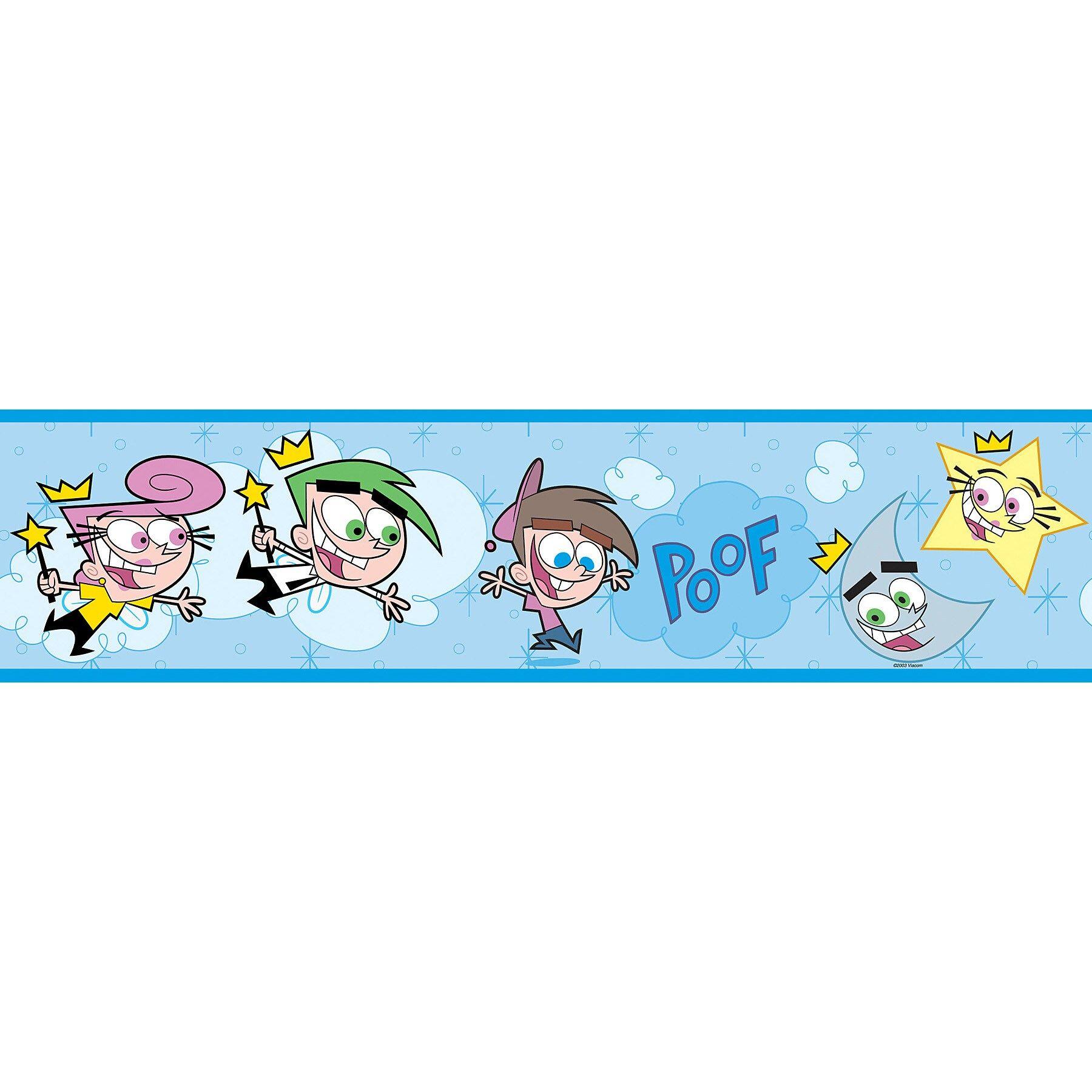 1800x1800 Shop Brewster Blue Fairly Odd Parents Border Wallpaper