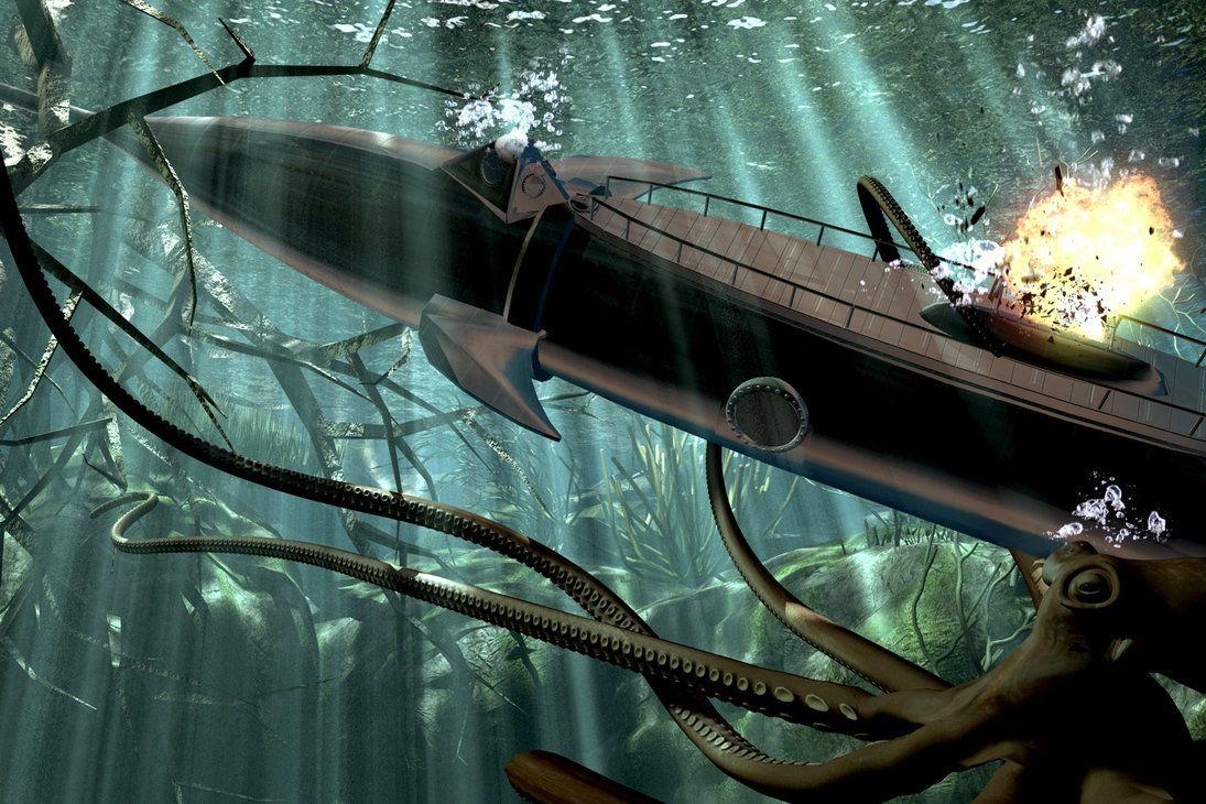 1095x730 Jules Verne's Nautilus Wallpaper