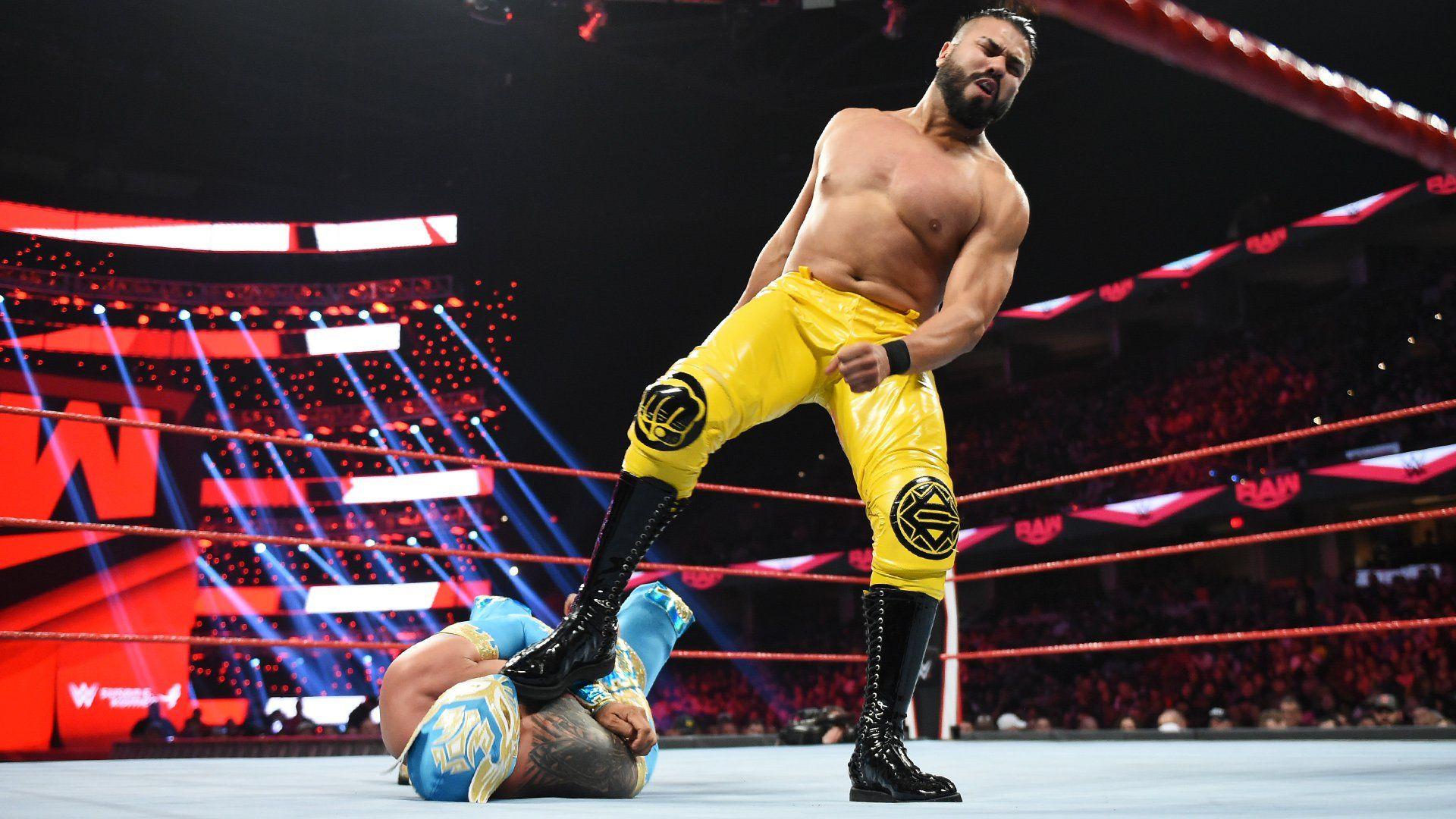 1920x1080 Andrade def. Sin Cara. Big Gold Belt Media. Wrestling, Movies, Comics And More!