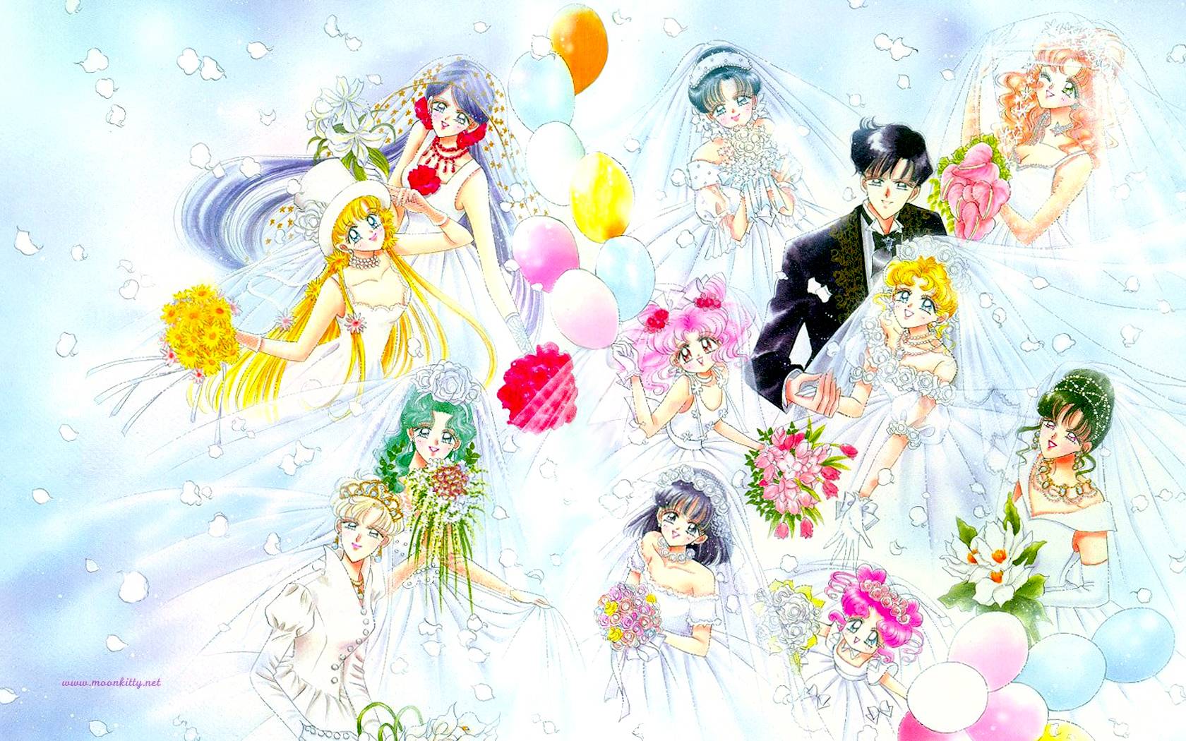 1680x1050 Sailor Moon Christmas hình nền