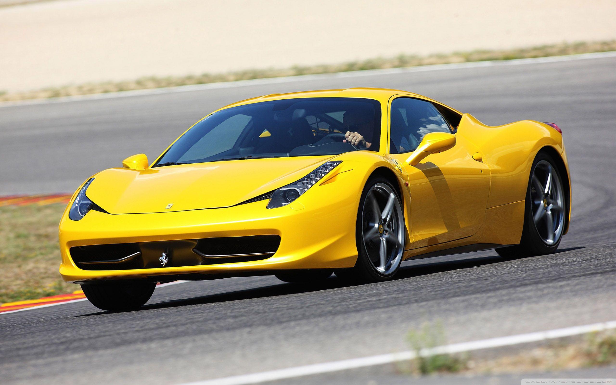 2560x1600 Yellow Ferrari 458 Italia Ultra HD Desktop Background Wallpaper for 4K UHD TV : Widescreen & UltraWide Desktop & Laptop : Multi Display, Dual Monitor : Tablet