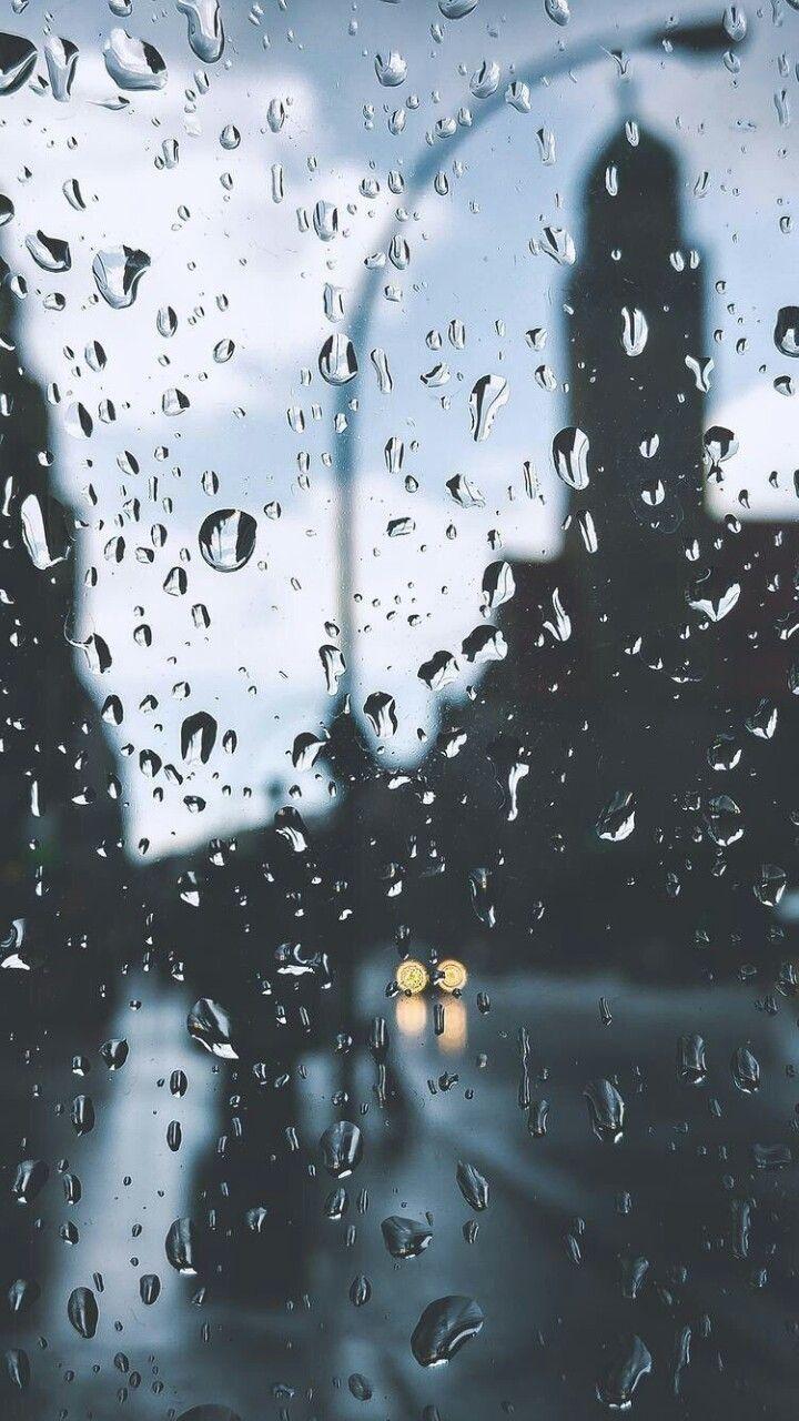 720x1280 Photography of Window View and raindrops during a raining day at town. #photography #raindrops #window #view #. Rainy wallpaper, Rain wallpaper, Rain photography