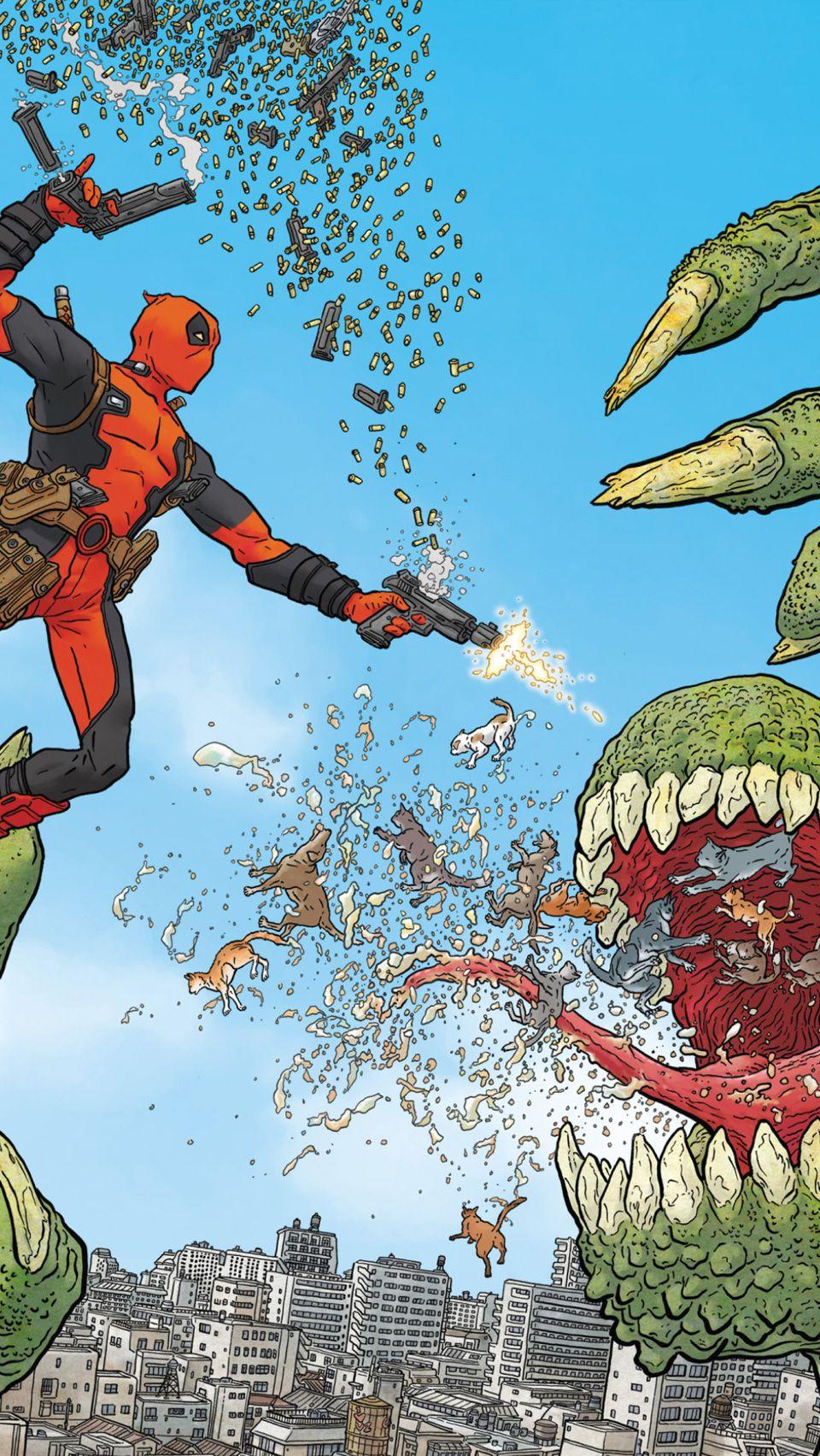 960x1704 Deadpool Iphone Wallpaper 25 Laser Time