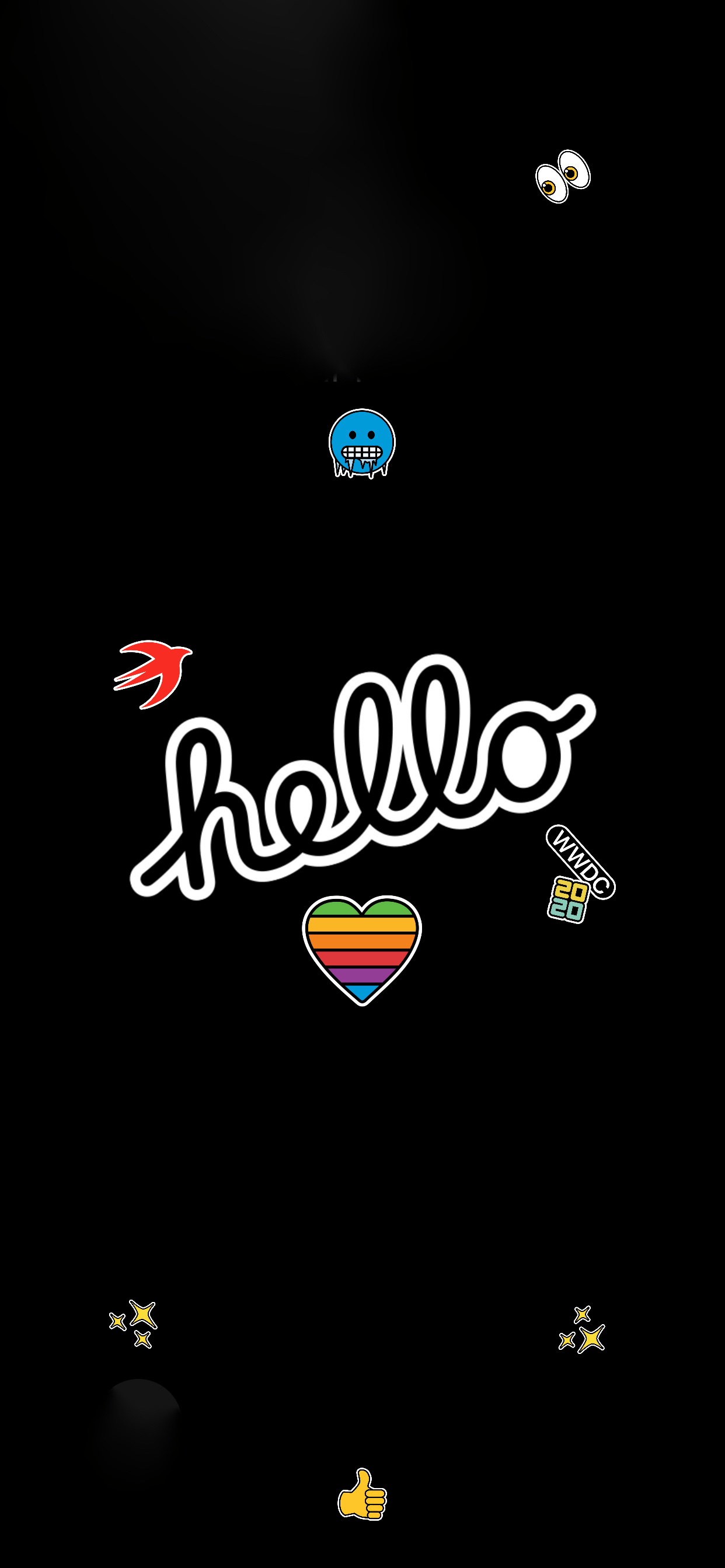 1242x2688 WWDC 2020 iPhone wallpaper pack in light and dark
