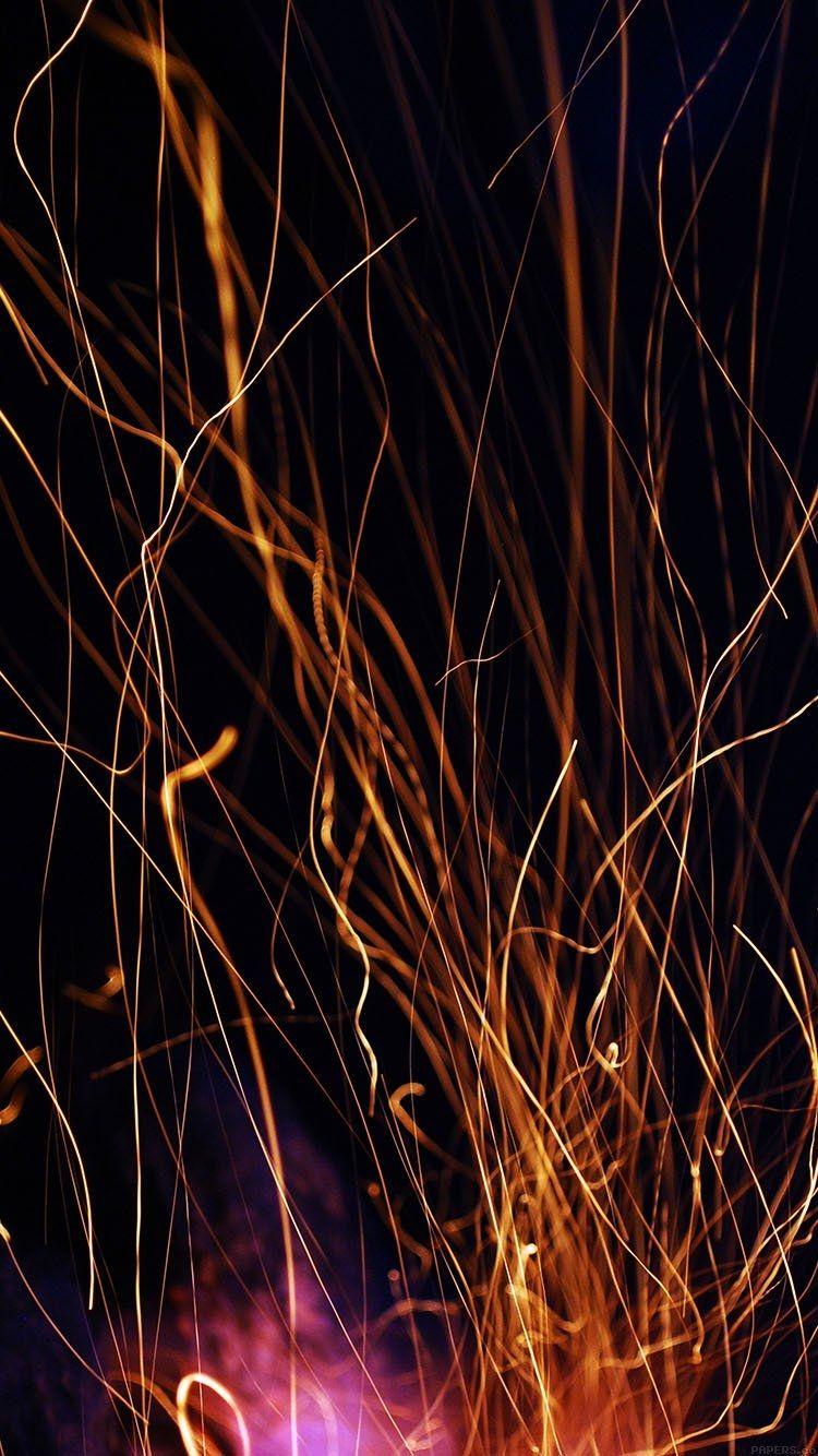 750x1334 Fire light dark nature Download Free Wallpaper for phone