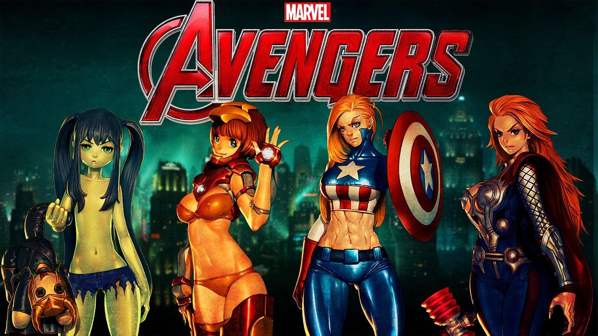 1920x1080 Women In Marvel Wallpaper