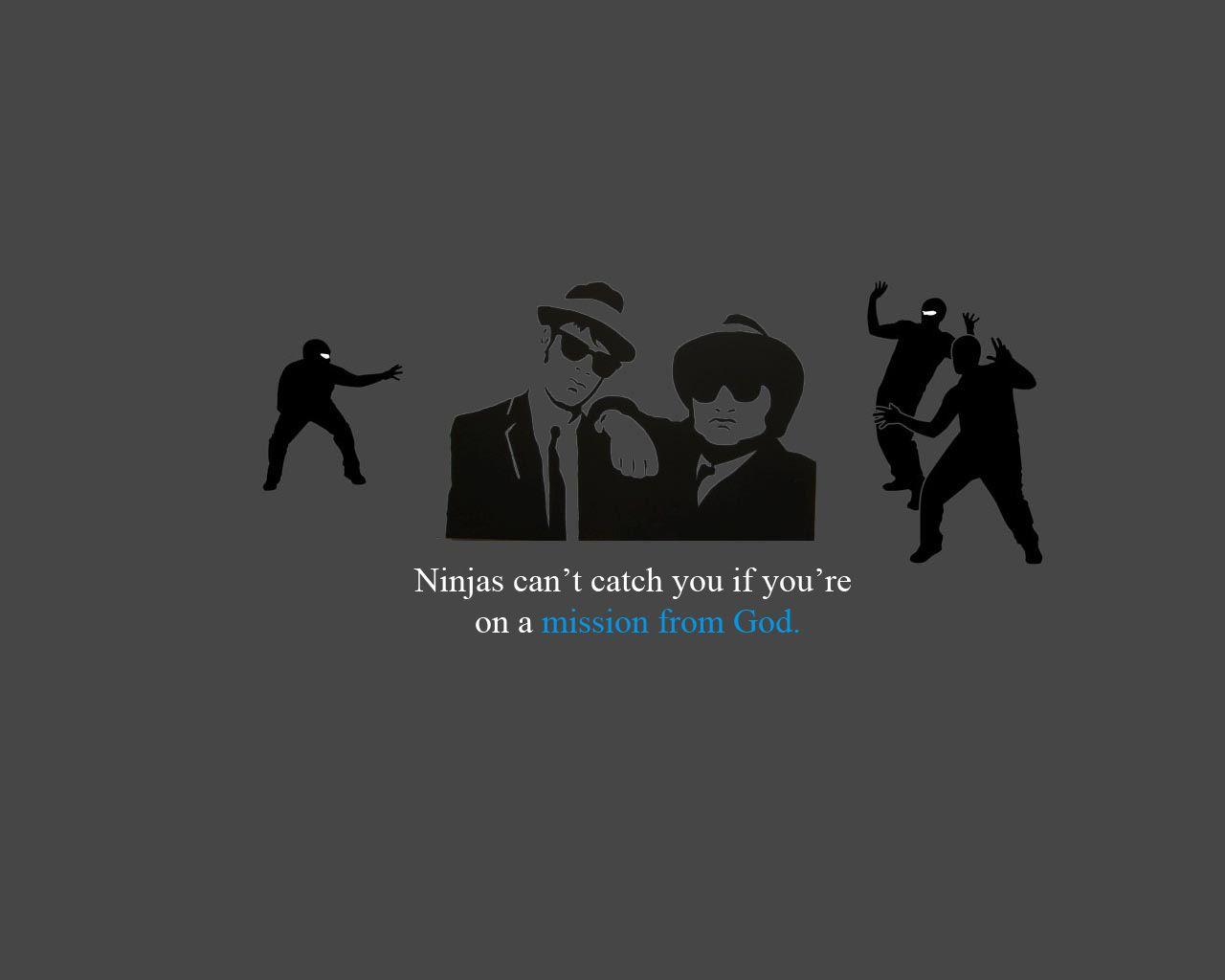 1280x1024 ninjas cant catch you if, The Blues Brothers wallpaper