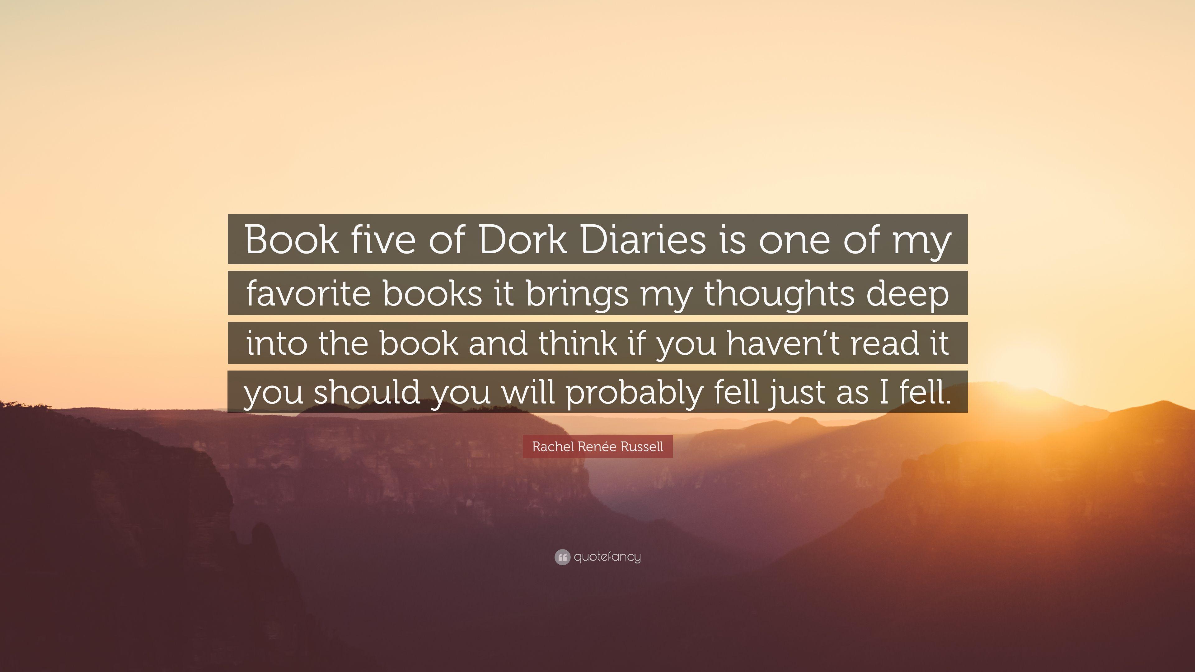 3840x2160 Rachel Renée Russell Quote: “Book five of Dork Diaries is one of my favorite books it brings my thoughts deep into the book and think if you haven't .” (7 wallpaper)