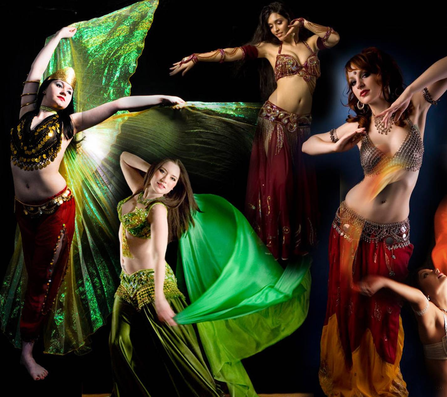 1427x1269 Belly Dancers wallpaper