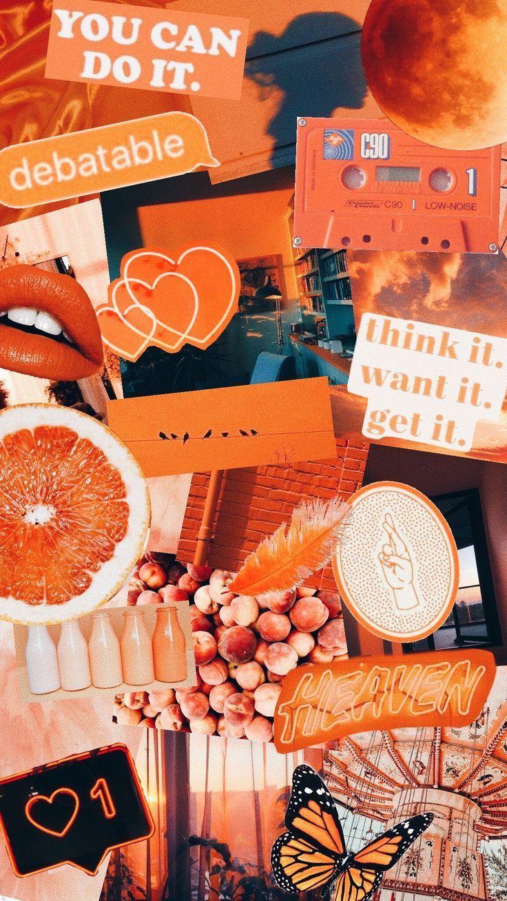 Featured image of post Pastel Orange Aesthetic Wallpaper Collage / Follow me #texture #pattern #edit discovered by bᥱﾋꧏᥲᥡᥲᥣ.