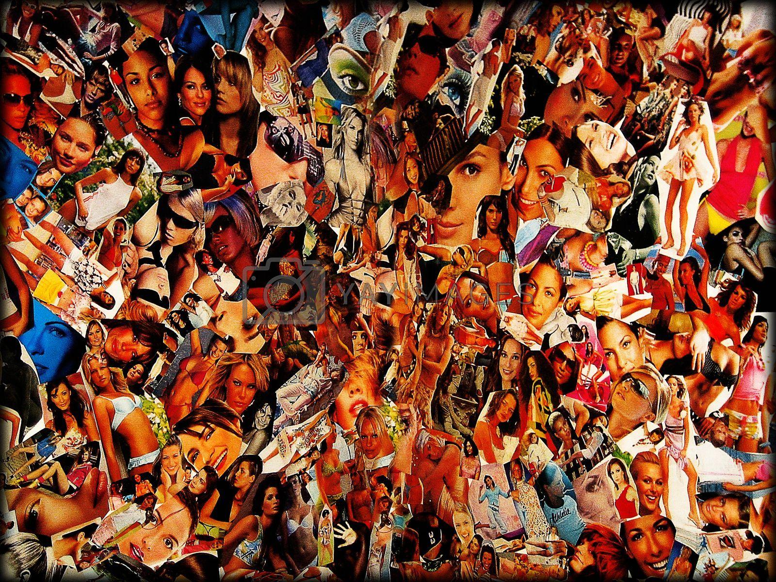 1600x1200 Famous top models around the world collage background wallpaper fine art Royalty Free Stock Image. YAYIMAGES Free and Vectors