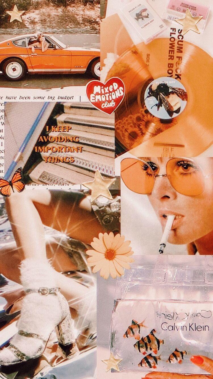 750x1333 aesthetic #orange #wallpaper #collage #aestheticwallpaper #orangewallpaper #bts #kpop #kpopwallpaper. Aesthetic collage, Collage background, Aesthetic wallpaper