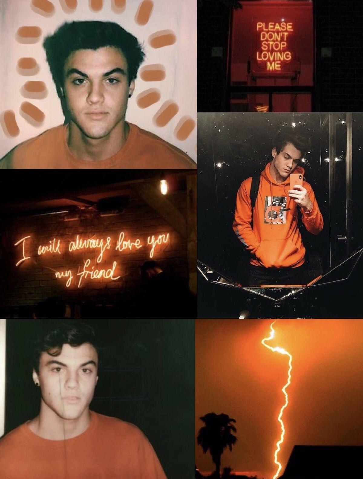 1200x1585 Dolan Twins Orange Collage, Download Wallpaper