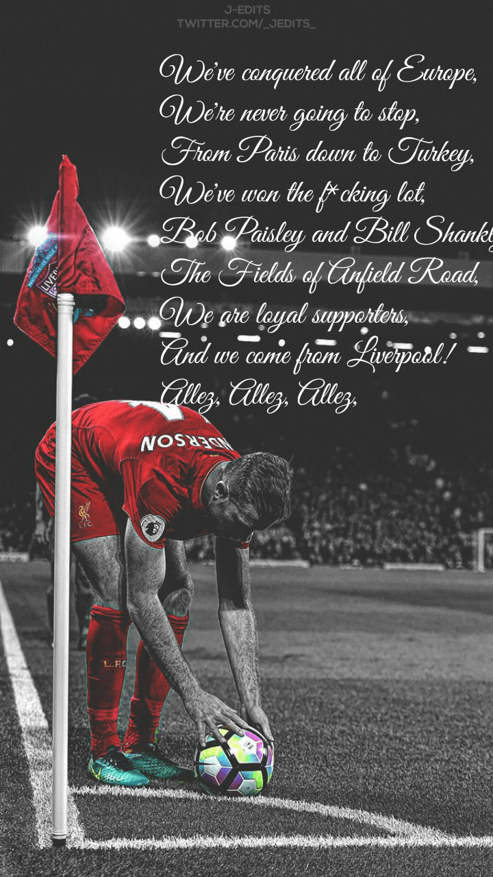 720x1280 Liverpool mobile wallpaper with new chant