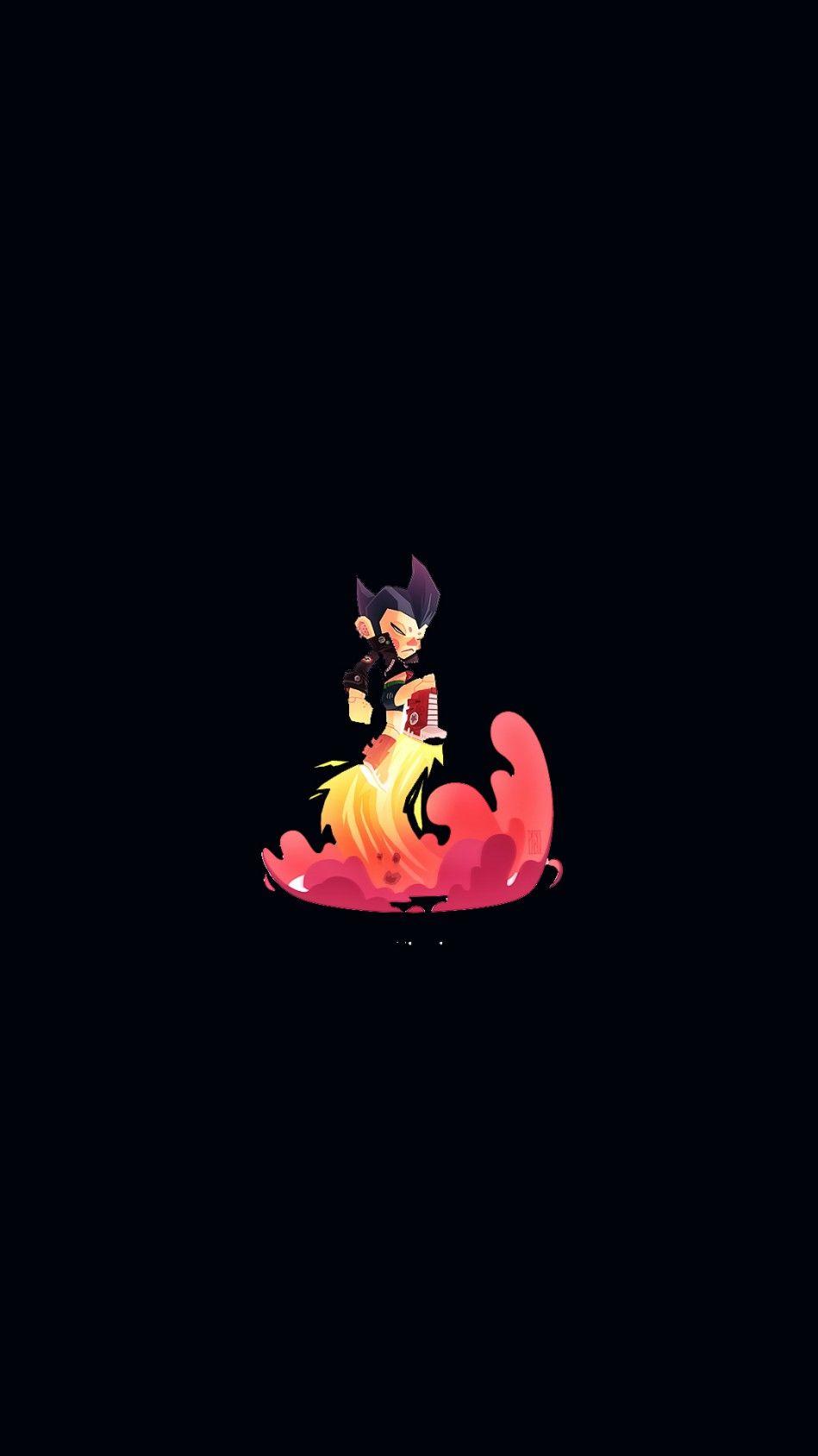 949x1688 Minimal Goku Amoled Wallpaper