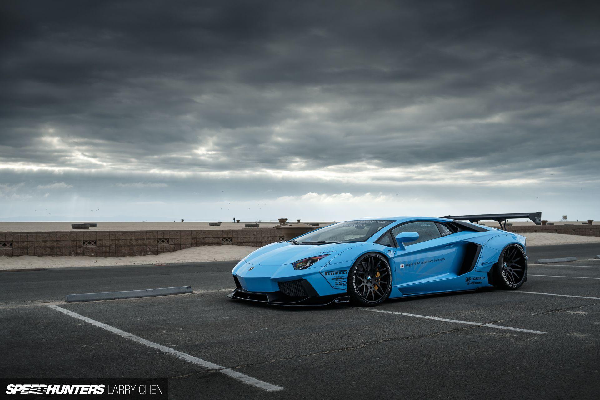 1920x1280 Blue Shark Attack Aventador Liberty Walk Blue HD Wallpaper