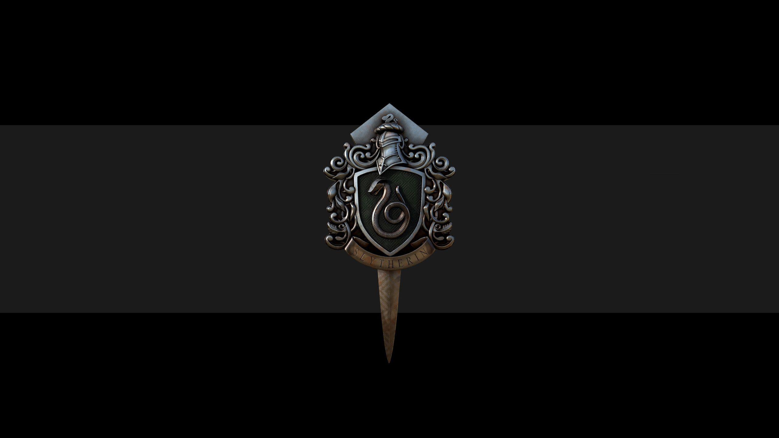 2560x1440 Slytherin Badge Harry Potter Wallpaper 2k Quad HD