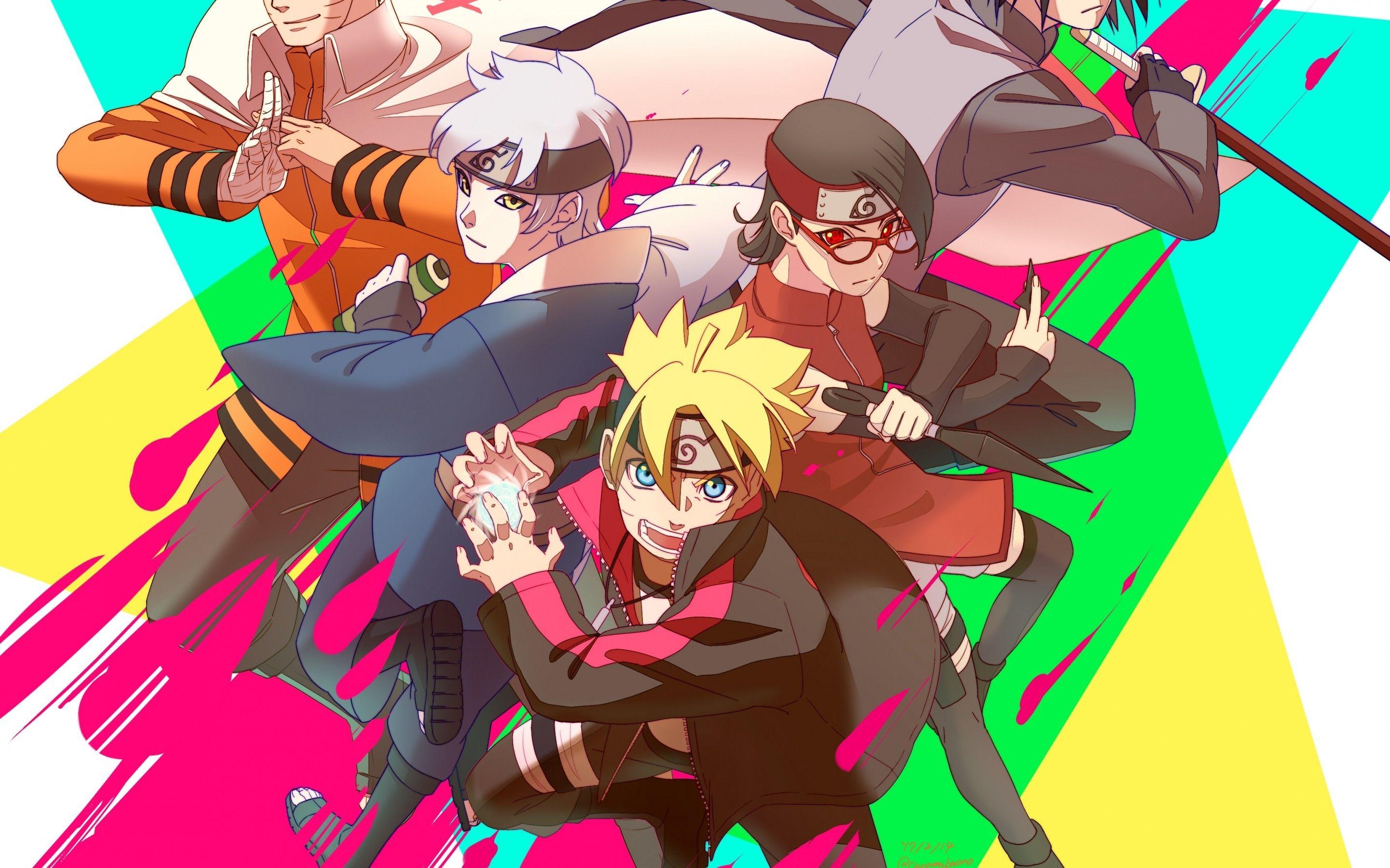 2880x1800 Download 2880x1800 Boruto, Uchiha Sarada, Mitsuki, Uzumaki Naruto, Uchiha Sasuke Wallpaper for MacBook Pro 15 inch