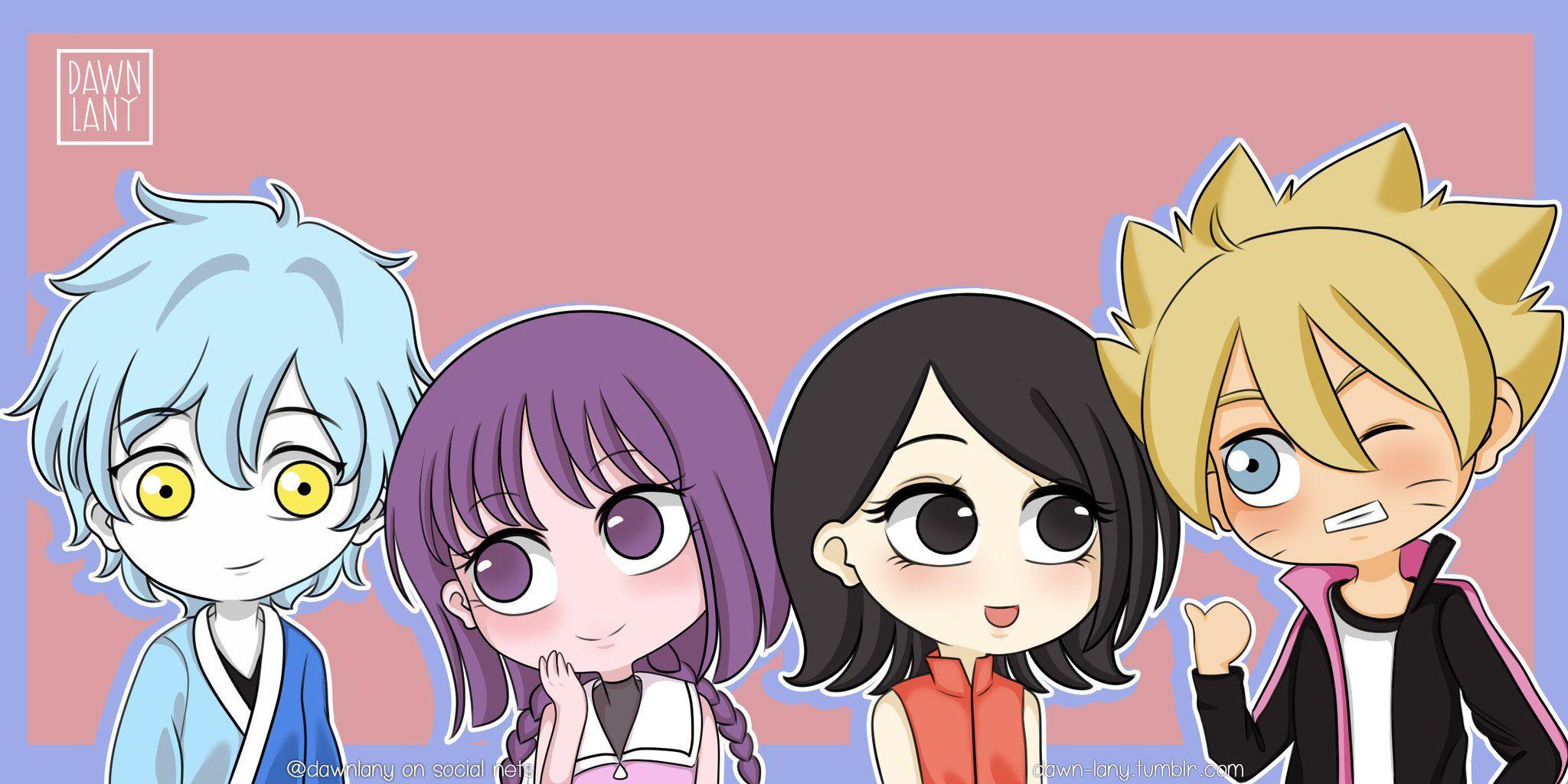 2048x1024 mitsuki sumire sarada Boruto club Wallpaper