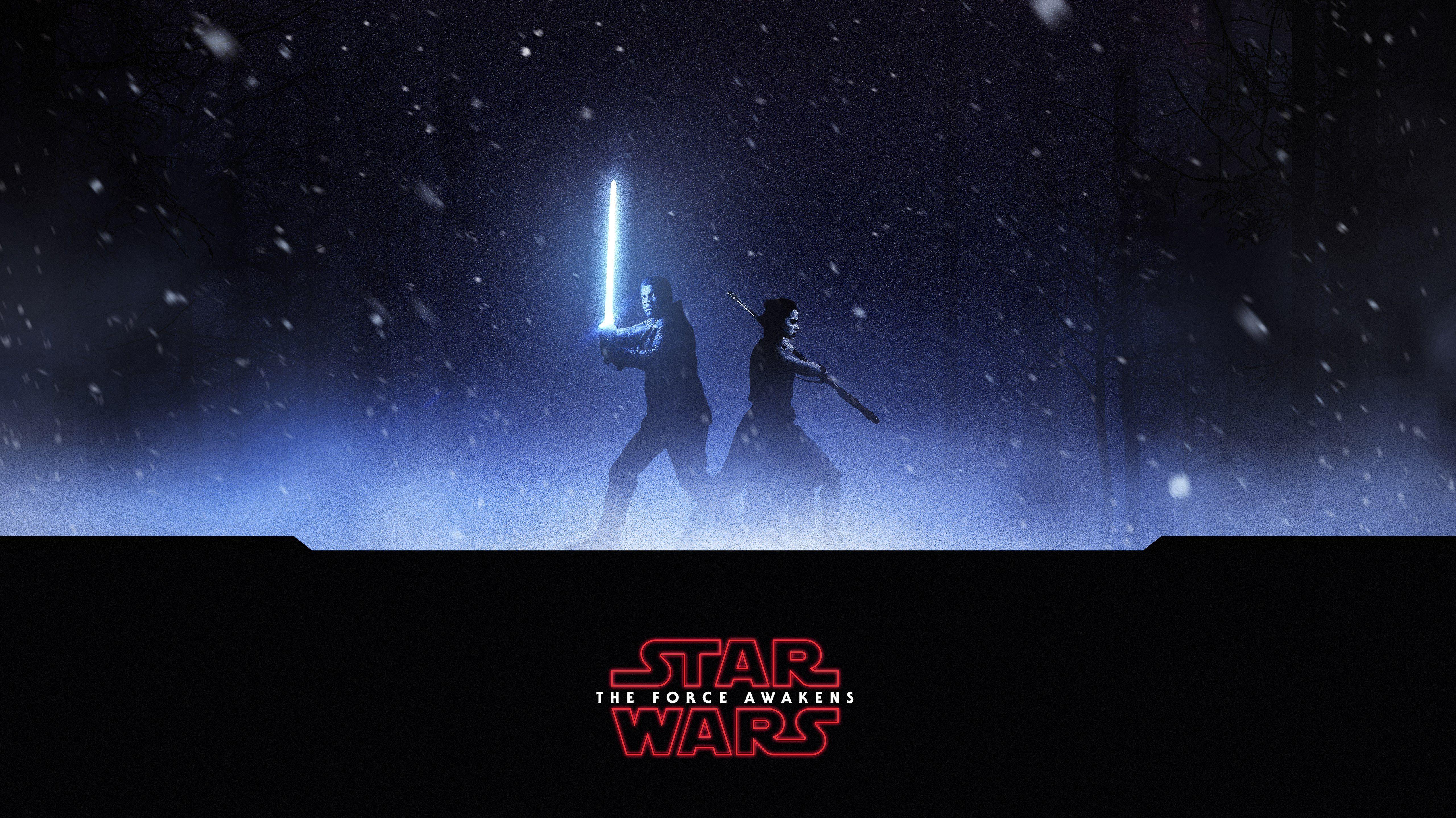 5120x2880 Finn Star Wars Lightsaber Rey Star Wars Star Wars Star Wars Episode Vii The Force Awakens Wallpaper:5120x2880