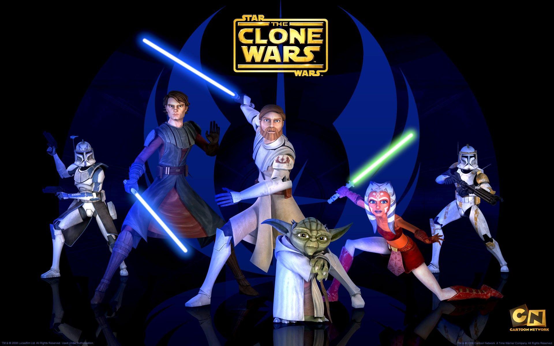 1920x1200 Ahsoka Tano Blue Lightsaber Captain Rex Clone Trooper Commander Cody Green Lightsaber Jedi Lightsabe Wallpaper:1920x1200