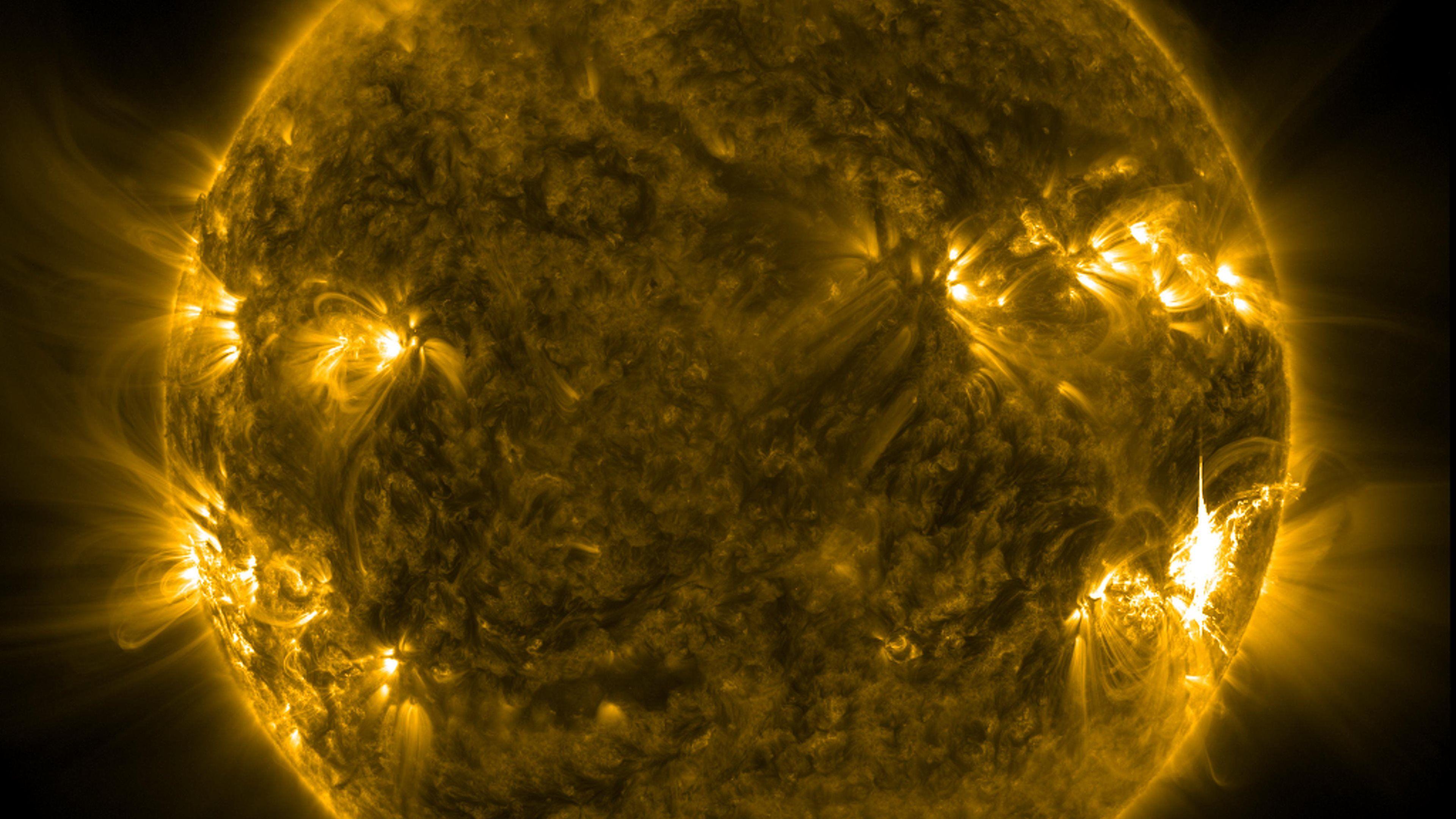 3840x2160 Free download Nasa Sun Wallpaper [3840x2160] for your Desktop, Mobile & Tablet. Explore Solar Storm Wallpaper. Solar Storm Wallpaper, Solar Wallpaper, Solar Flare Wallpaper