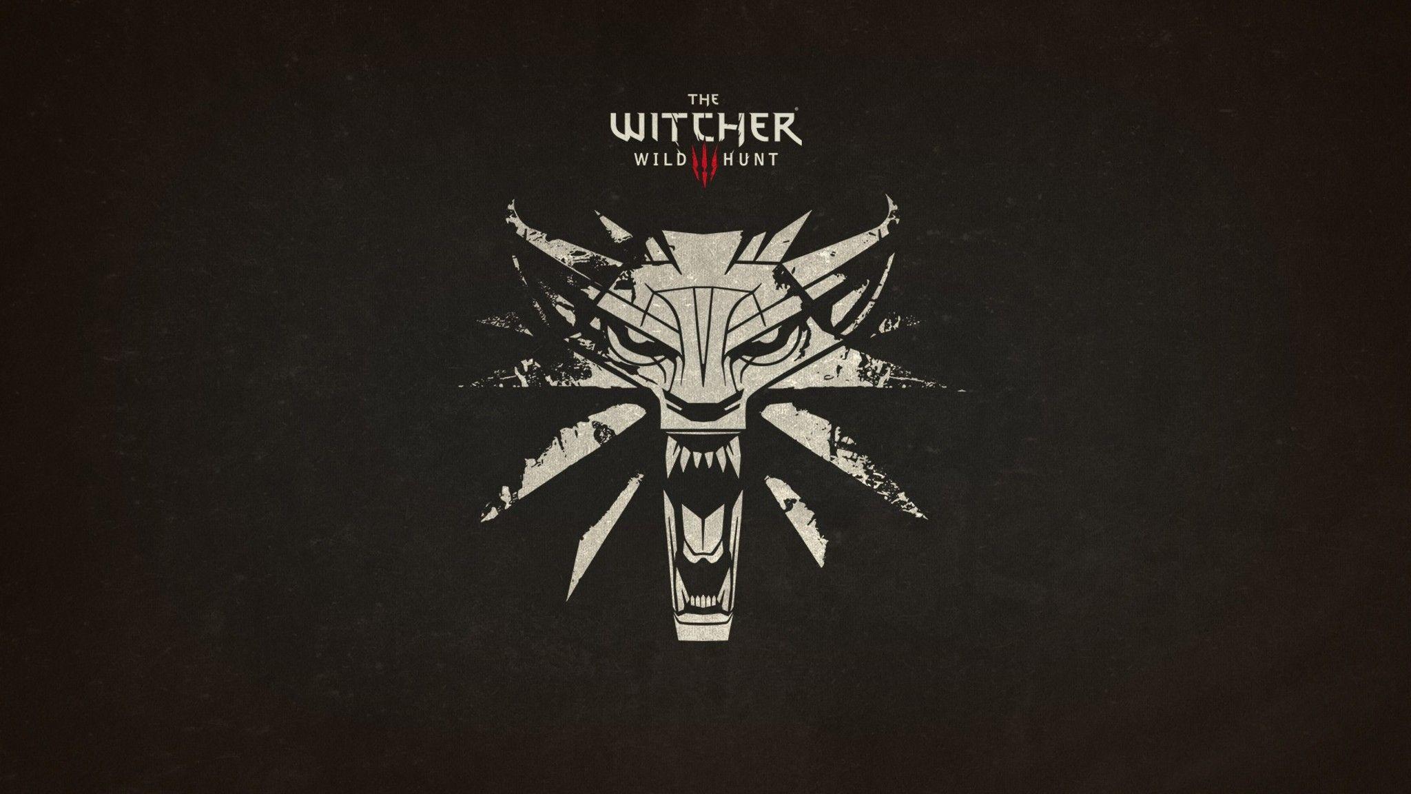 2048x1152 Download The Witcher 3 Wild Hunt Logo HD Wallpaper In 2048x1152 Screen Resolution. The witcher, The witcher wild hunt, Wild hunt