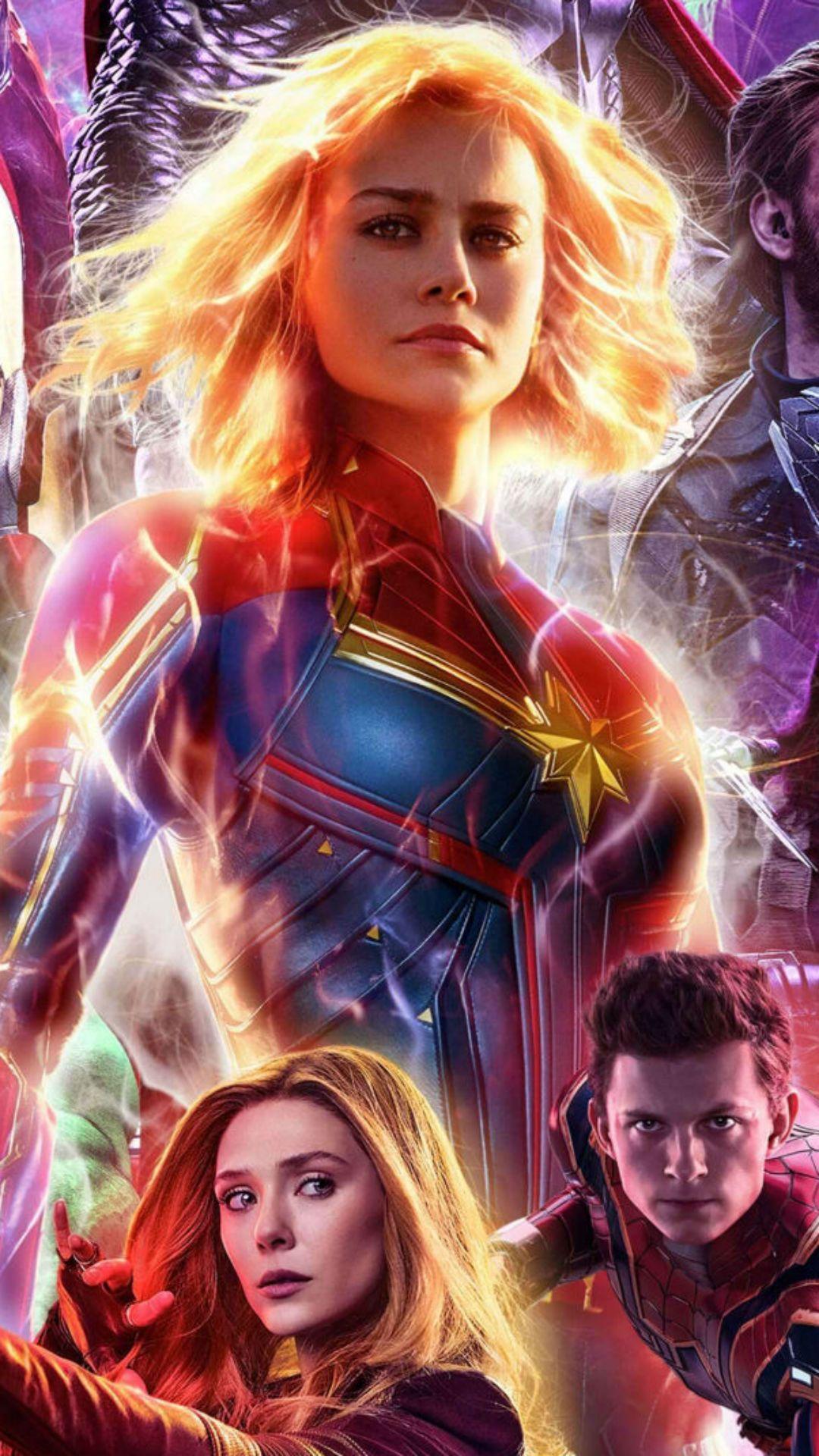 1080x1920 Captain Marvel Endgame Wallpaper