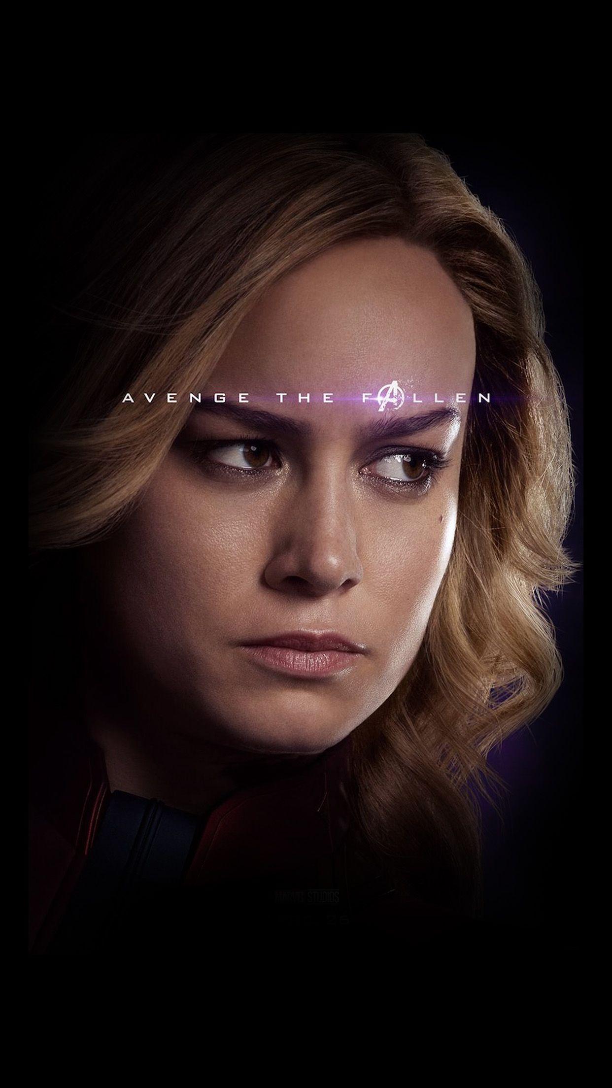 1242x2208 Captain Marvel Endgame Avengers Hero Film Art Wallpaper
