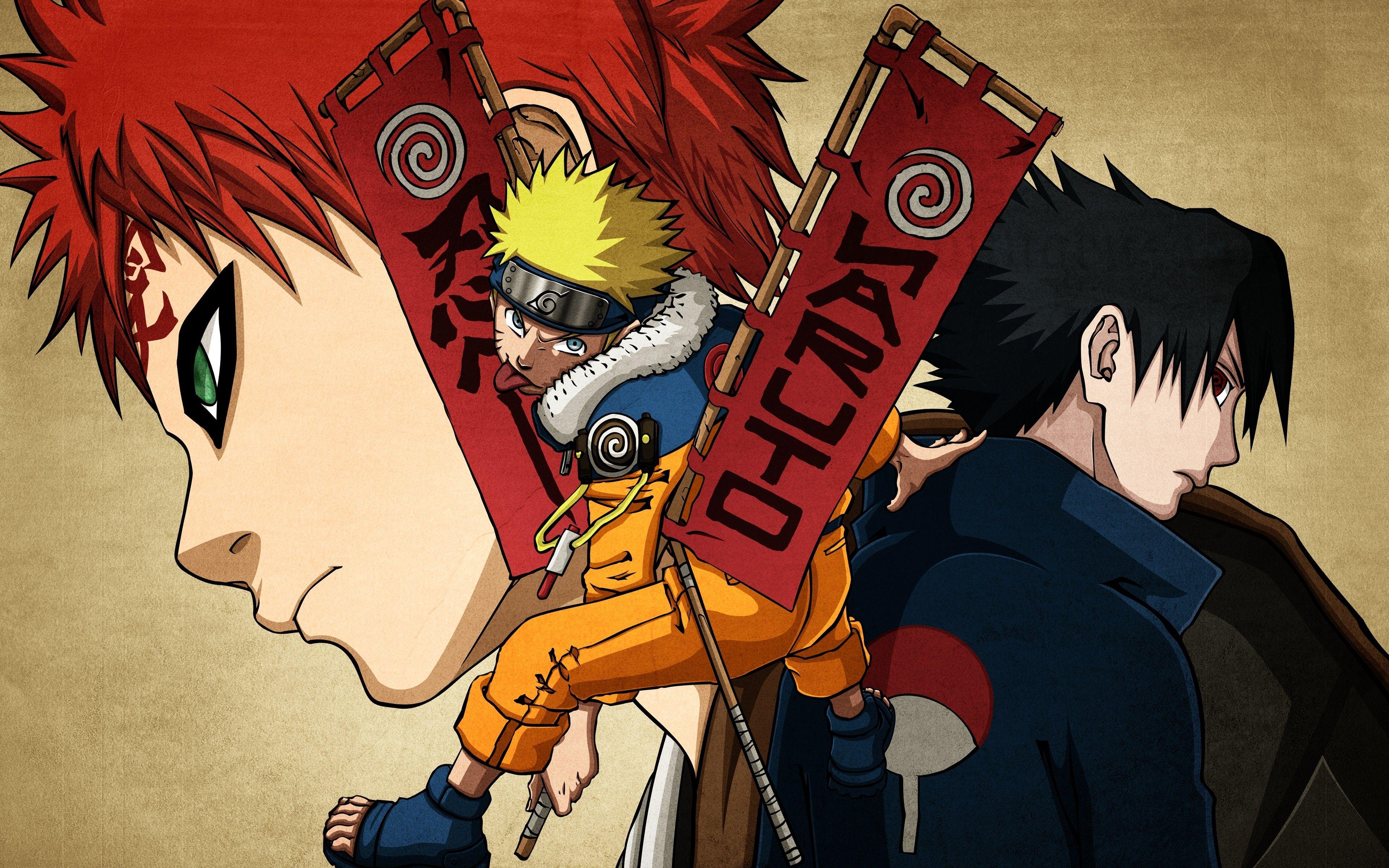 3840x2400 uchiha, Sasuke, Naruto, Shippuden, Anime, Boys, Gaara, Uzumaki, Naruto Wallpaper HD / Desktop and Mobile Background