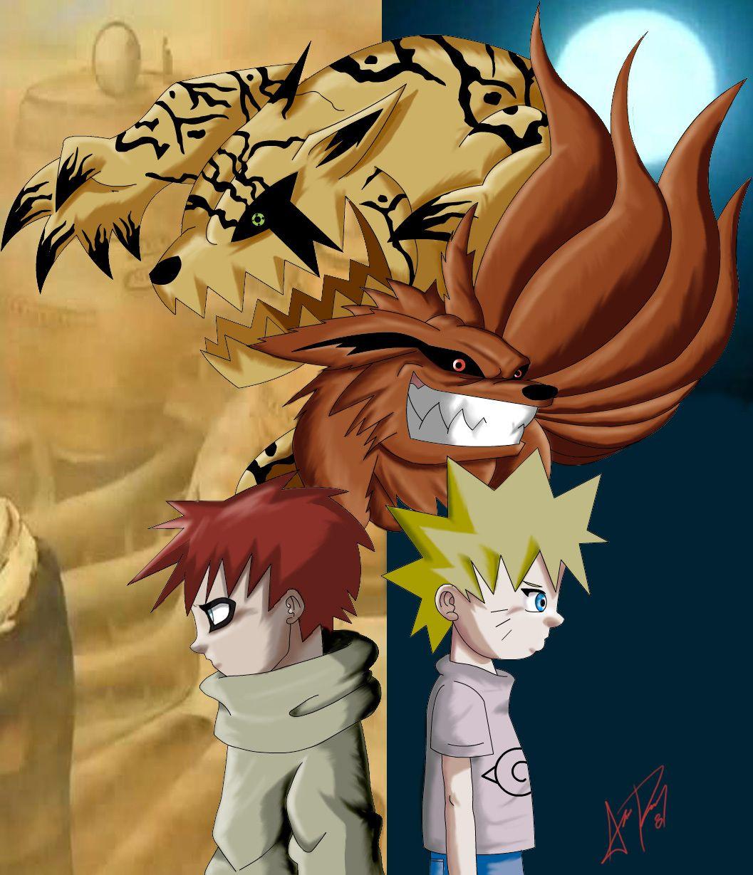 1057x1229 gaara and naruto Shippuuden Photo