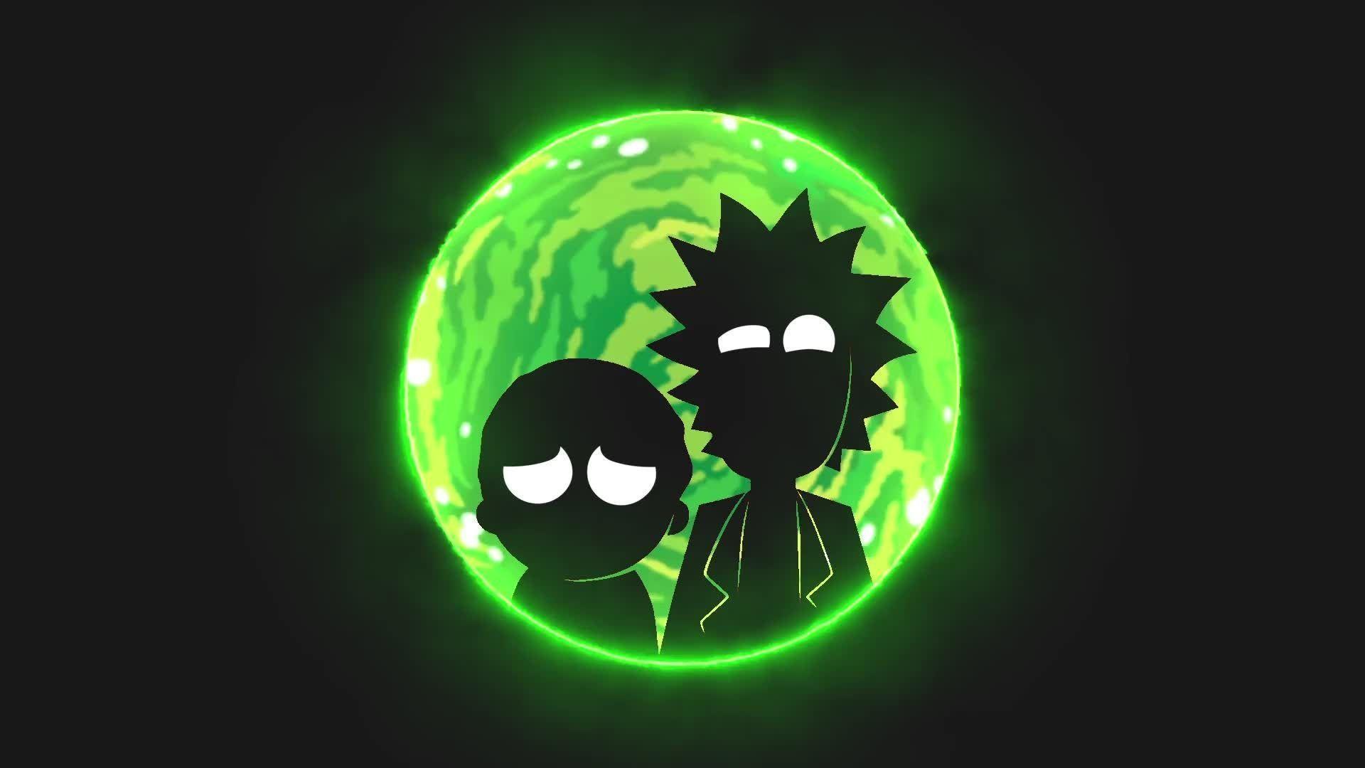 Rick and Morty scaping portal Wallpaper 4k HD ID:9235