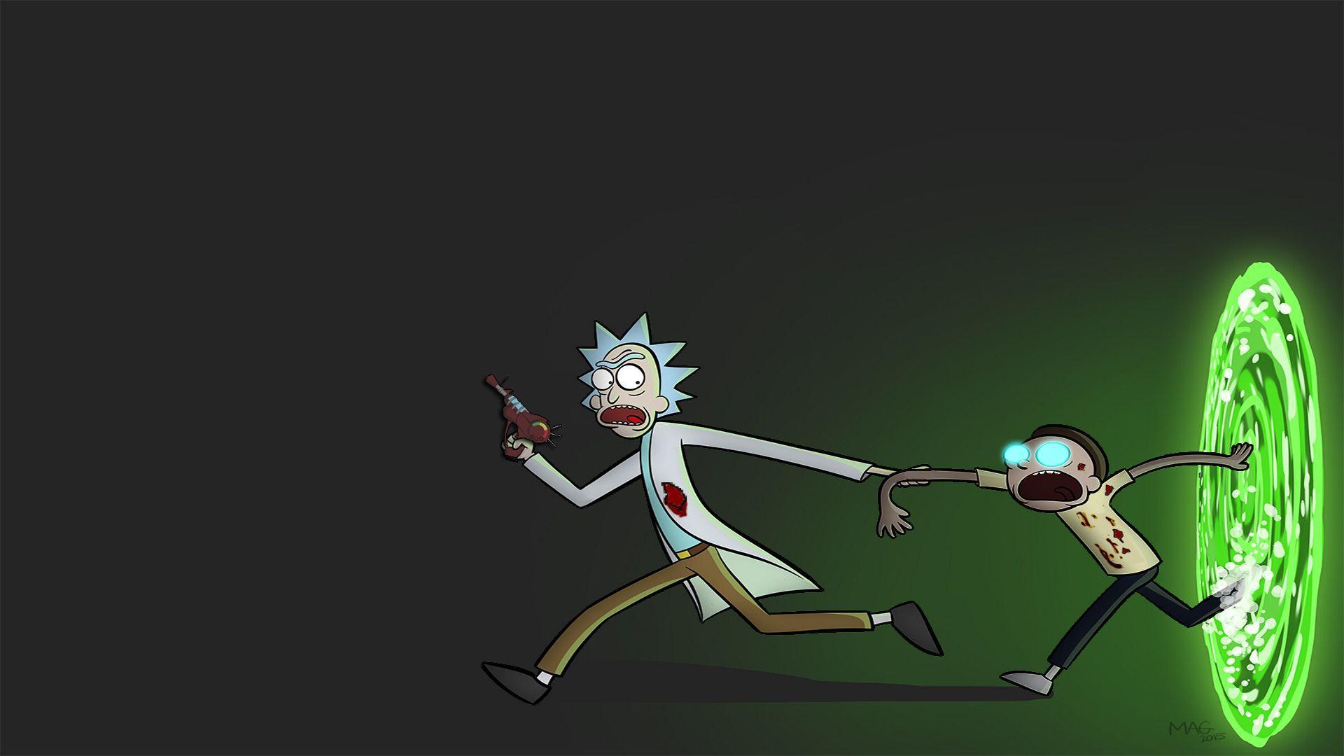 Rick and Morty Portal 4K Wallpaper #5.128